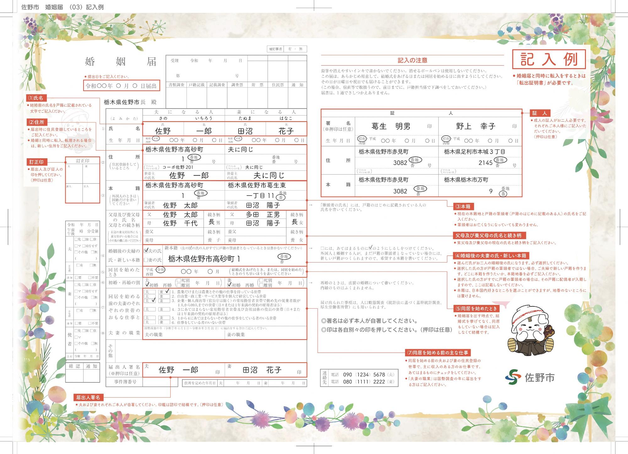 記入例