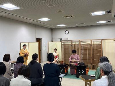 市民大茶会R7年度の様子(立礼席)