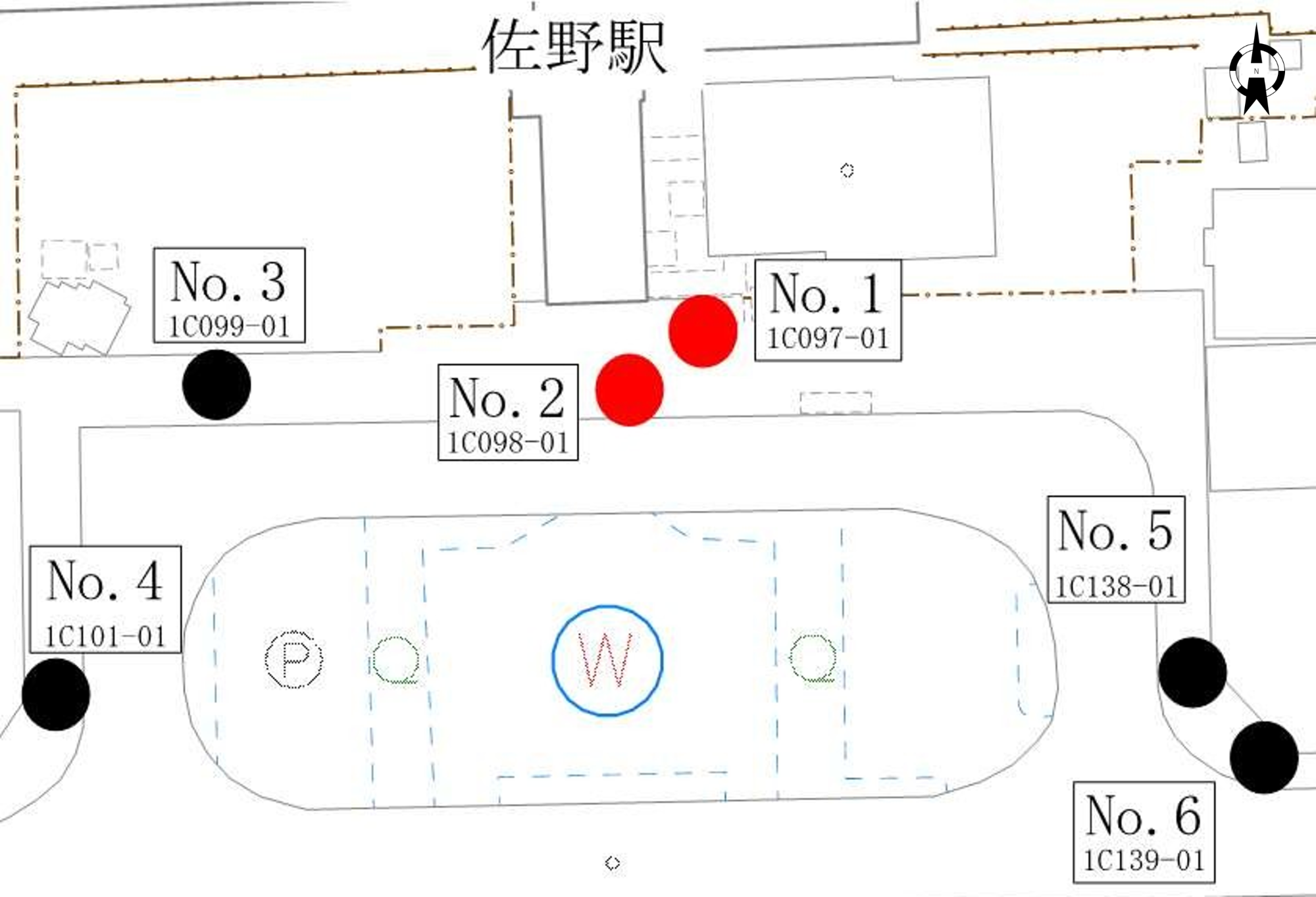 初回設置位置図