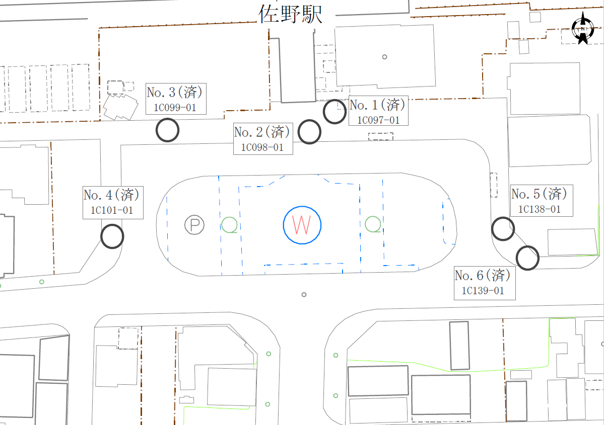 マンホール蓋位置図
