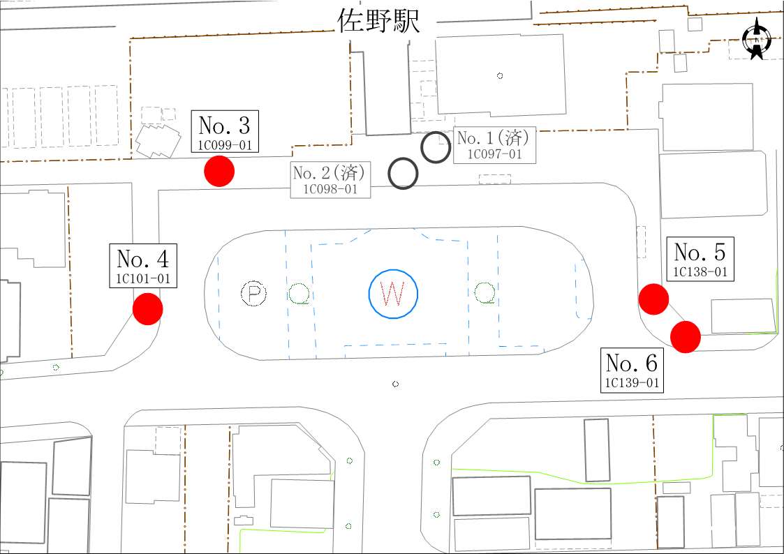 マンホール蓋広告掲載場所について