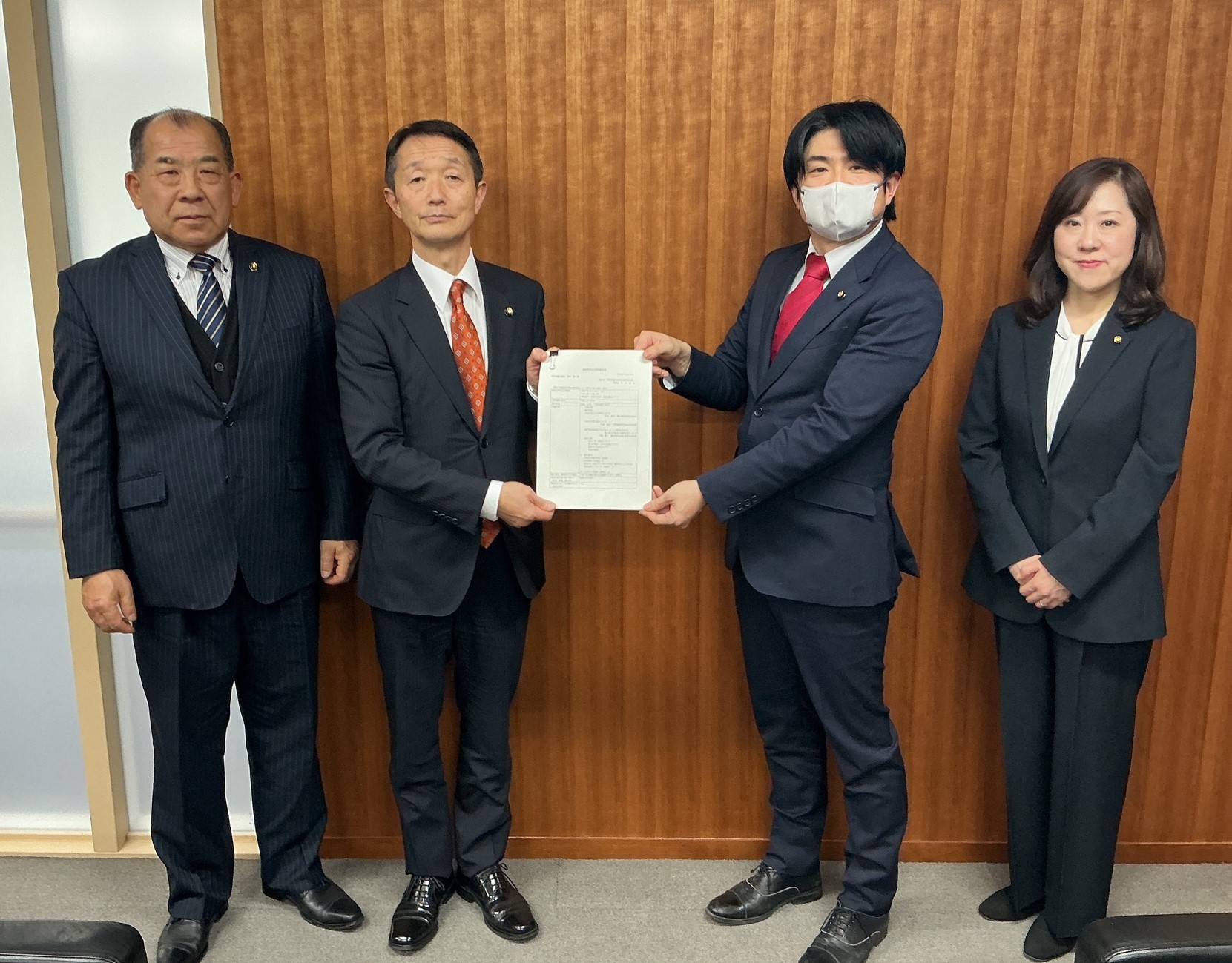 正副議長と議会報告会運営委員会正副委員長