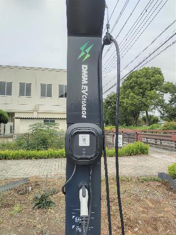 葛生伝承館駐車場EV車用充電器