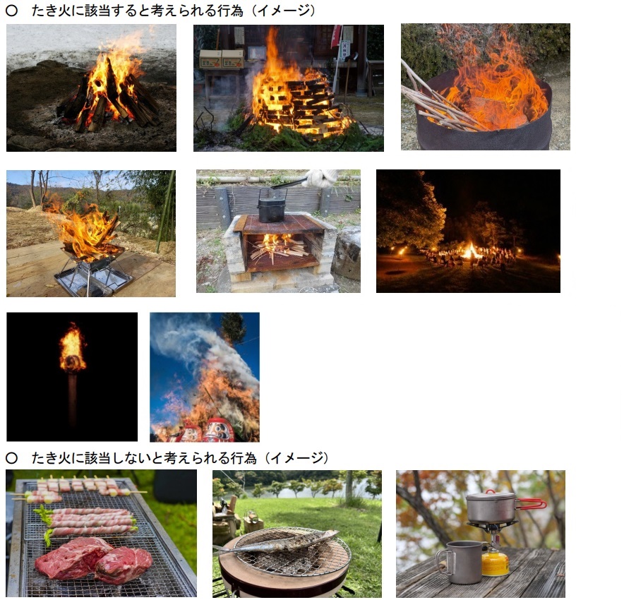 たき火のイメージ