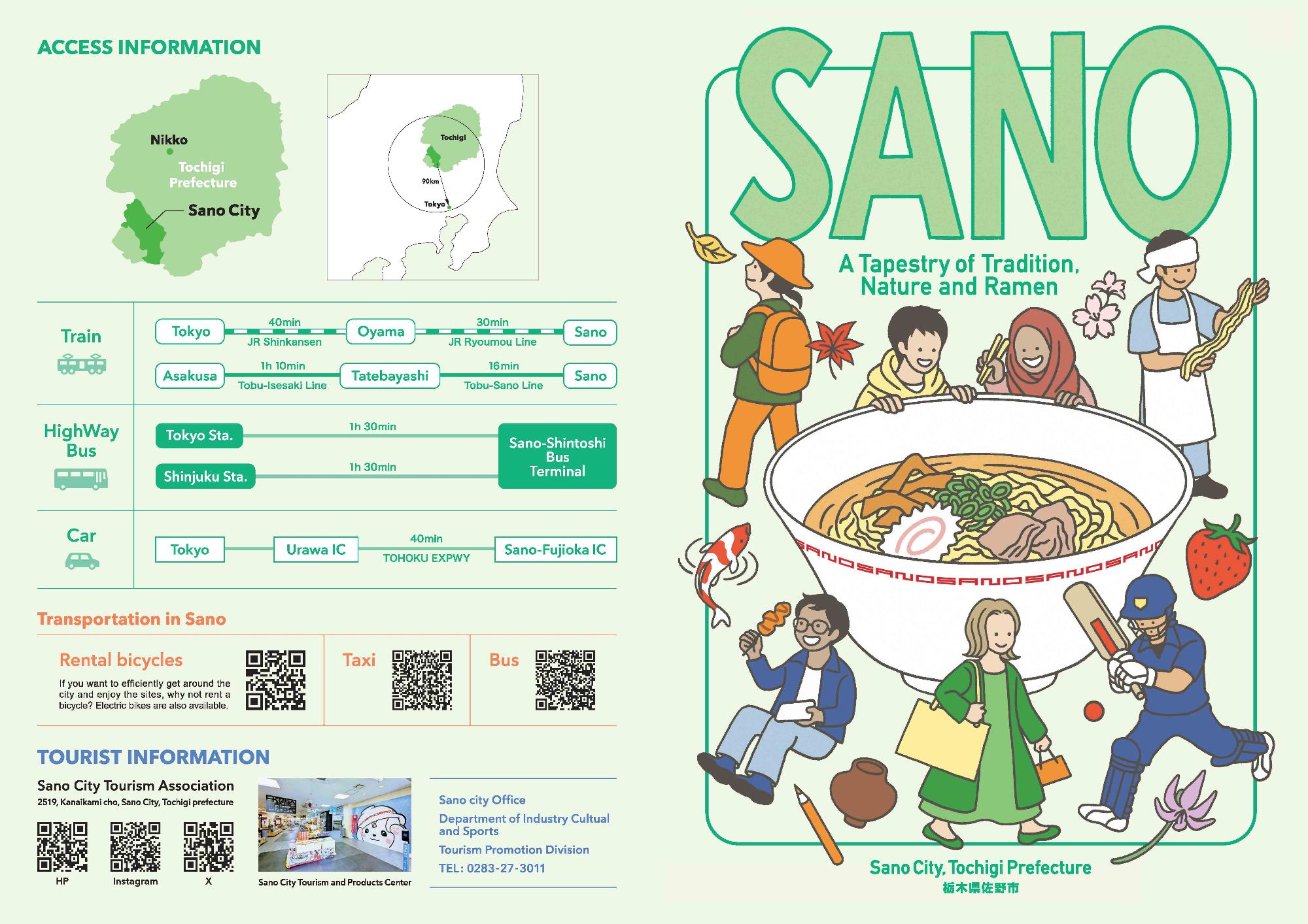 英語版観光パンフレット