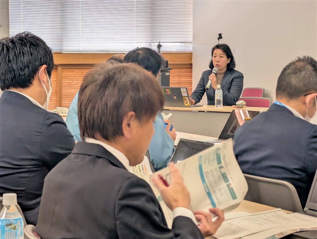 石森さんが講演する様子