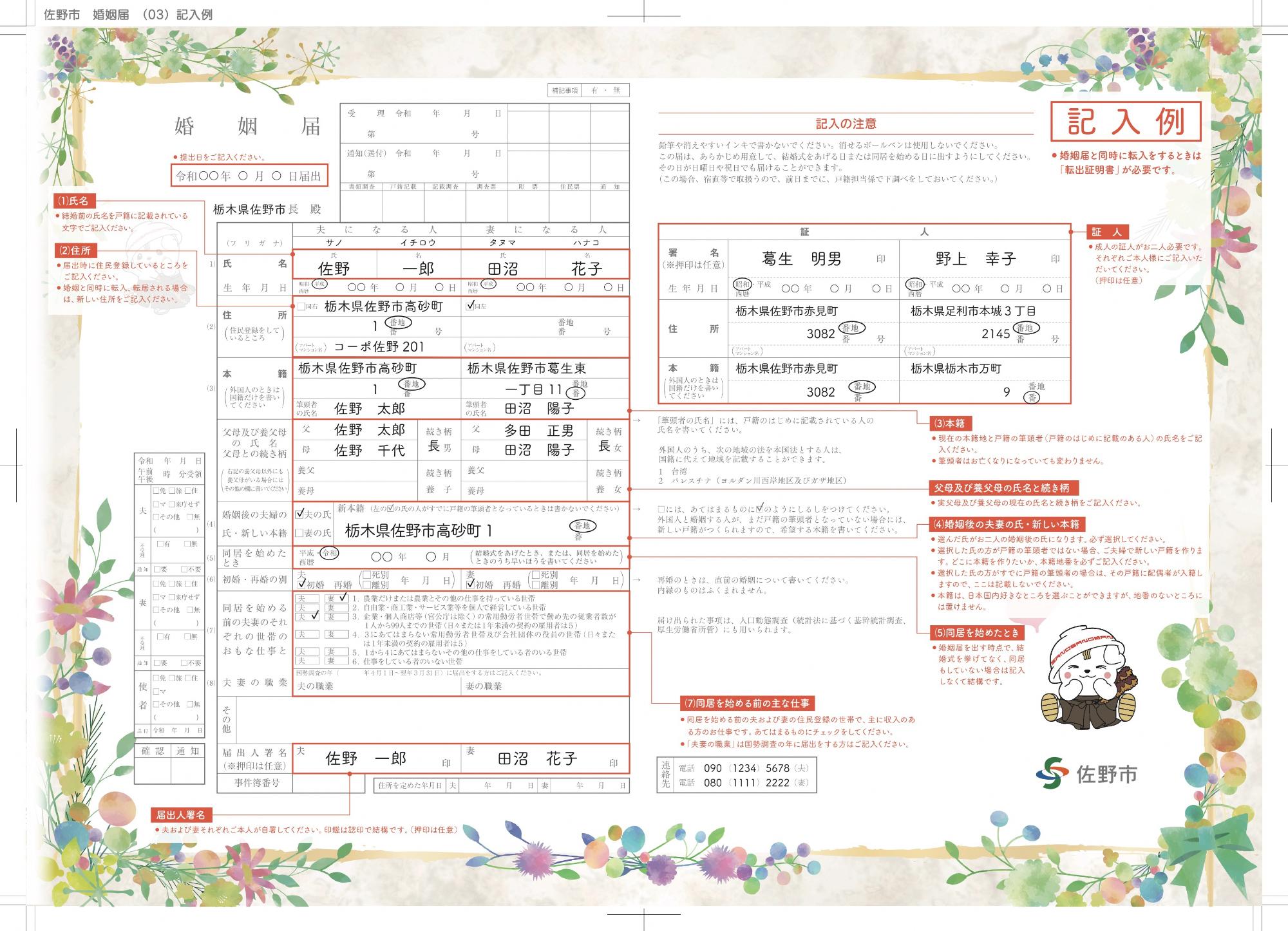 記入例