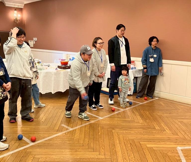 ボッチャ体験の様子1