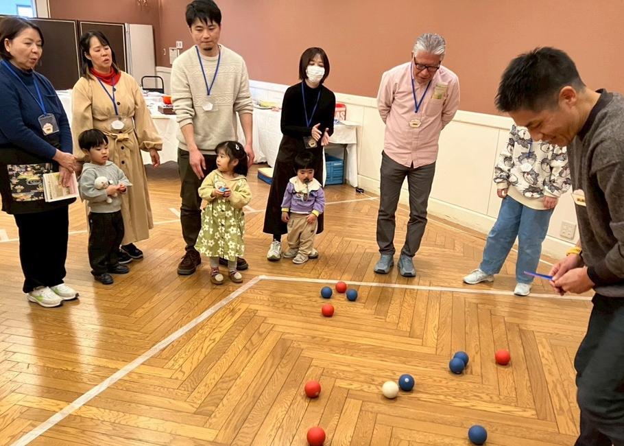 ボッチャ体験の様子2