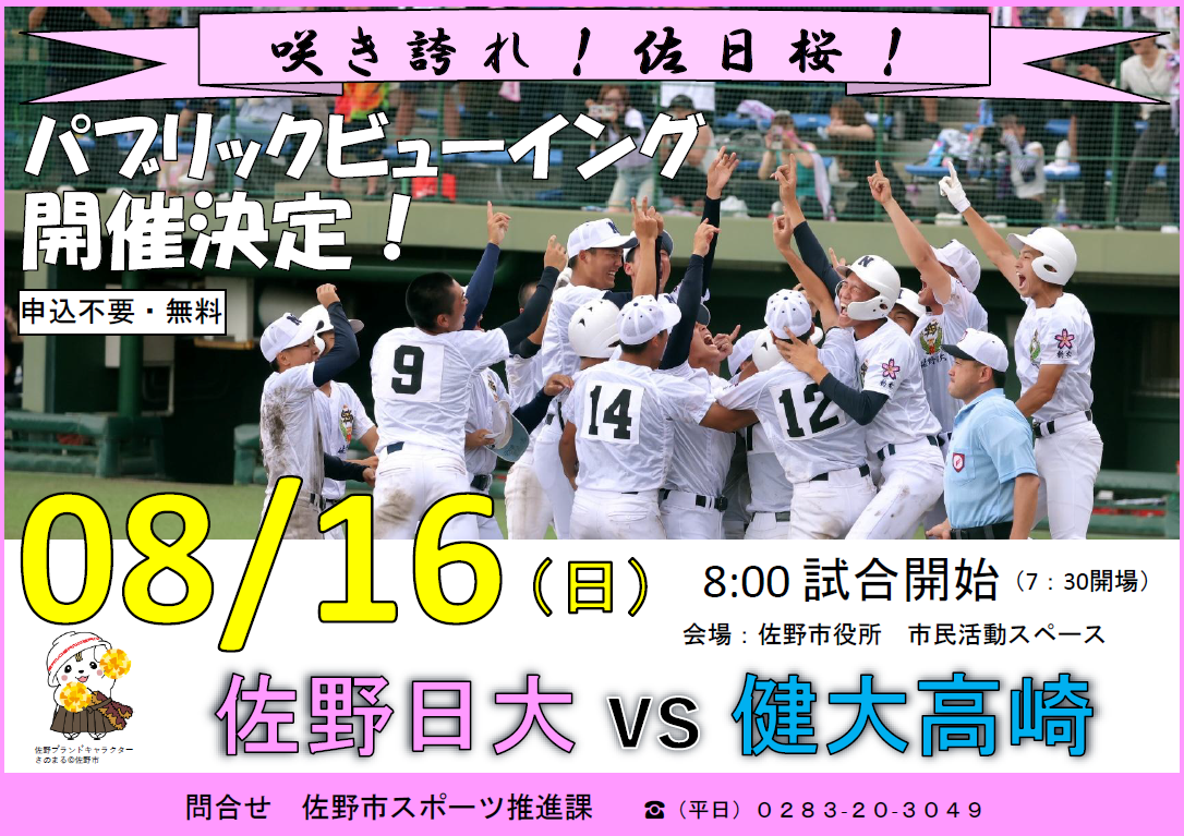 佐野日大夏の甲子園PV3回戦