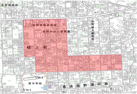 登録完了地区地図のイラスト