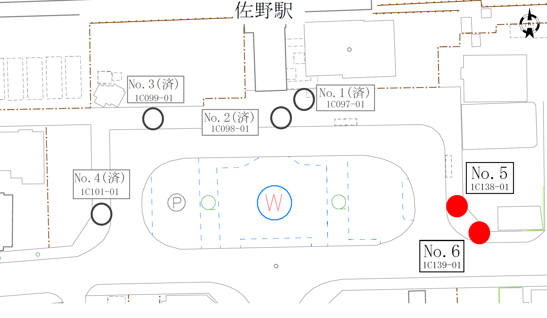 マンホール蓋位置図