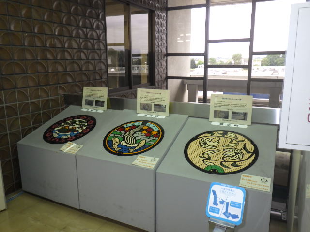 デザインマンホール展示の様子