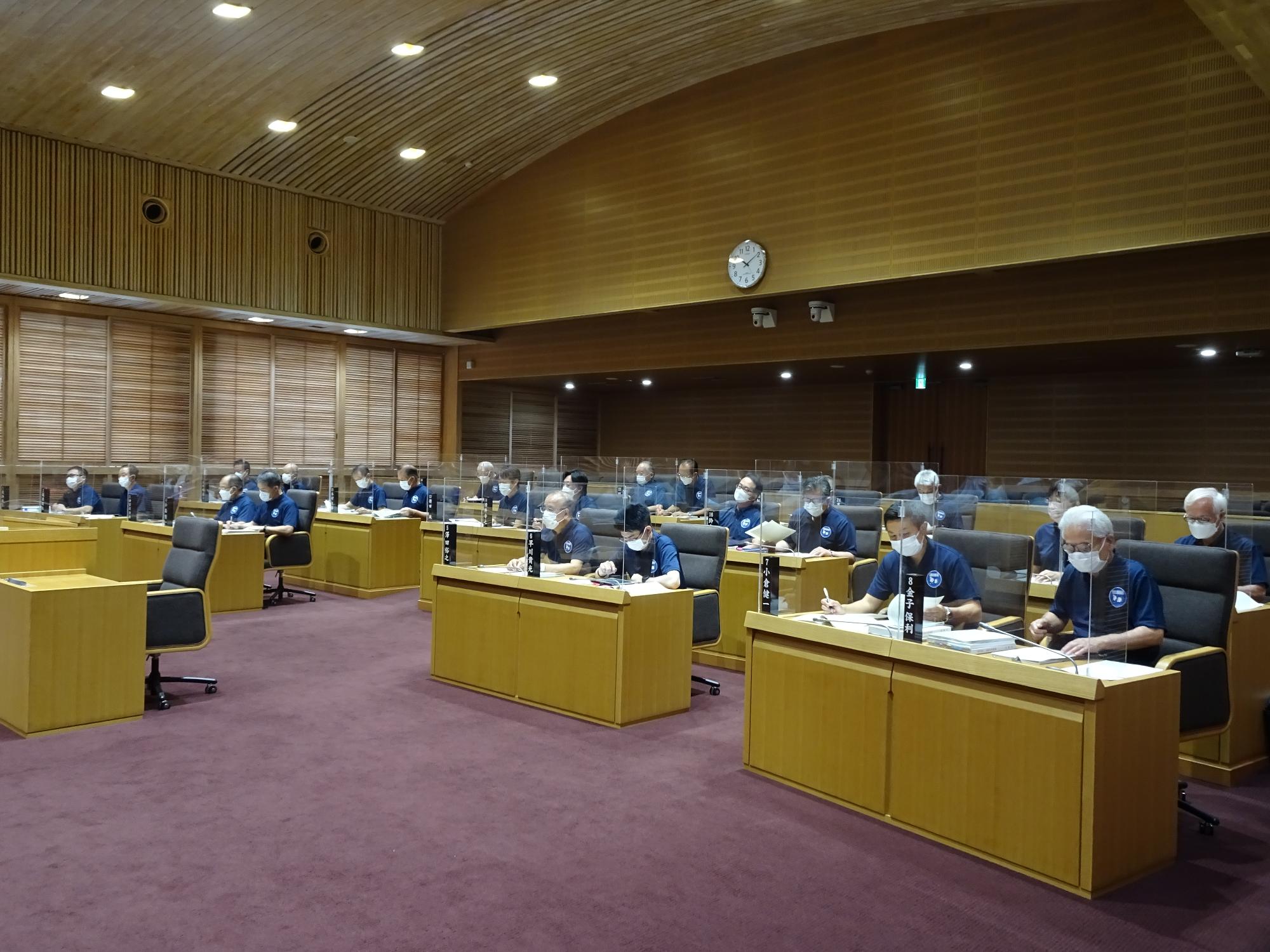 9月2日本会議議員席