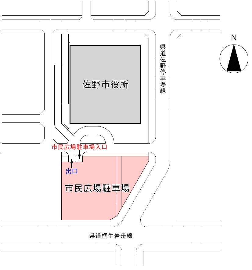駐車場の案内地図