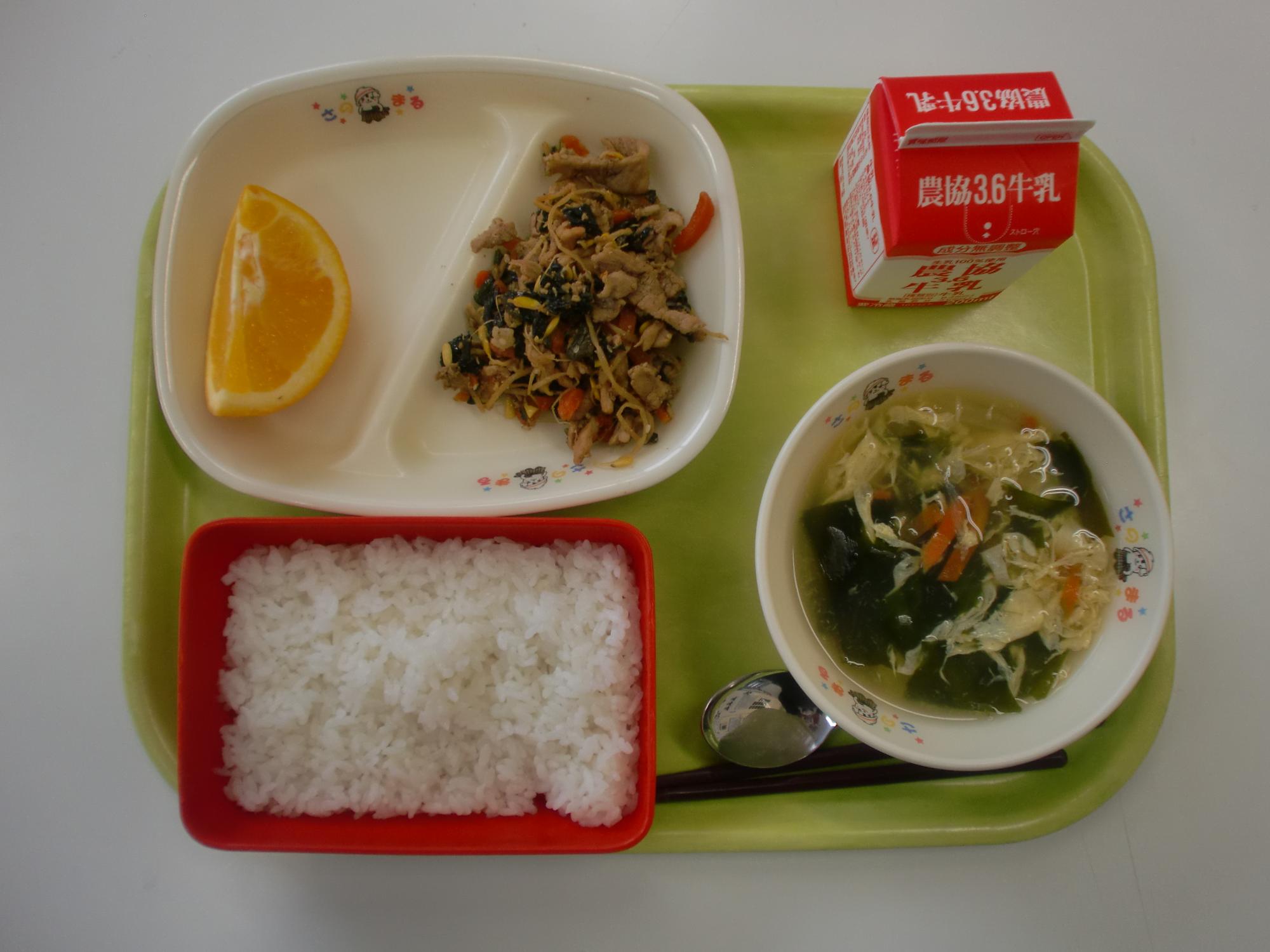 令和5年4月18日北部学校給食センター給食写真