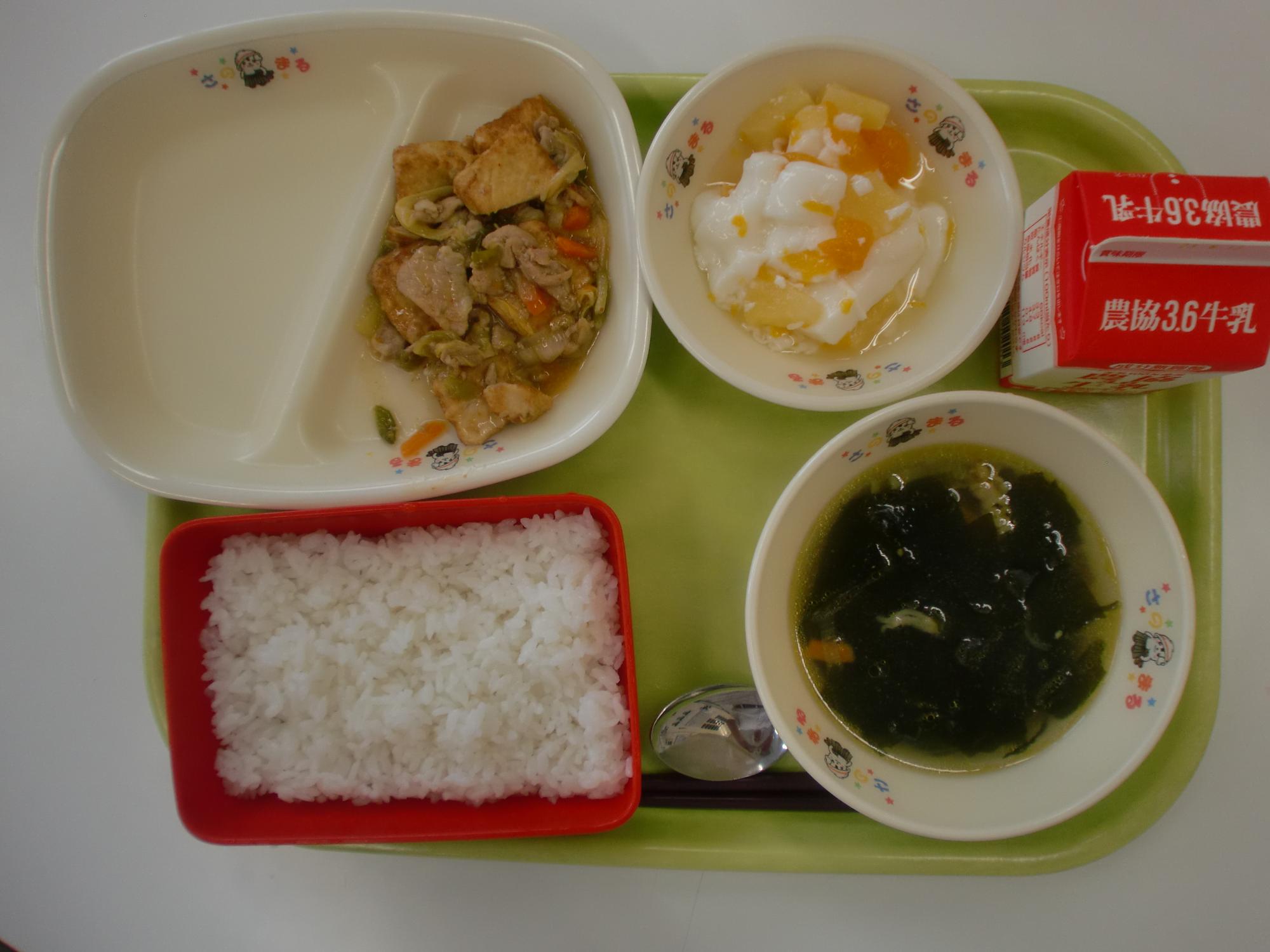 令和5年6月2日北部学校給食センター給食写真