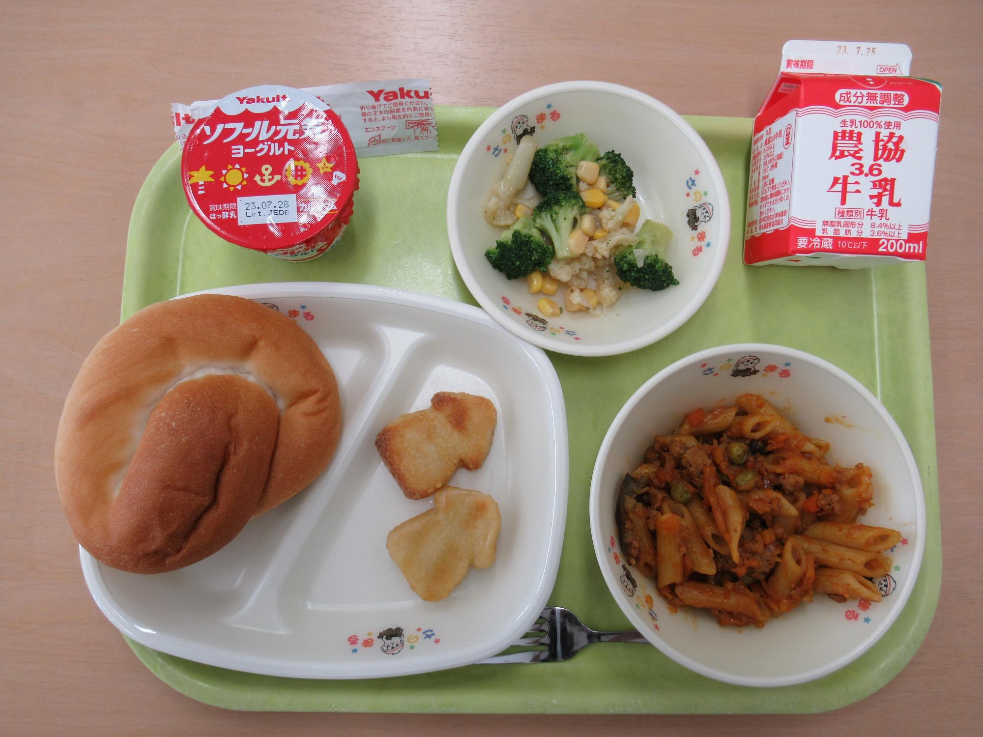 令和5年7月14日南部学校給食センター給食写真