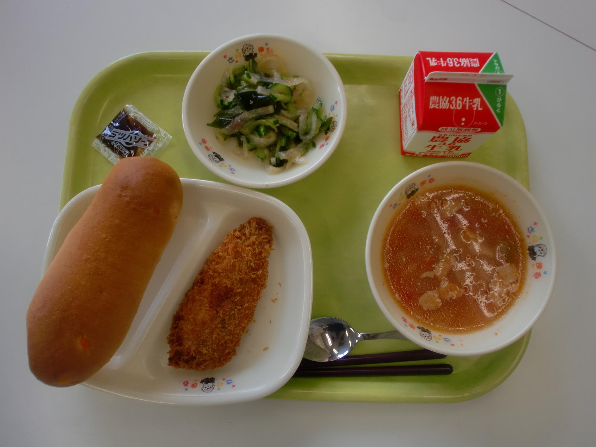 令和5年7月20日北部学校給食センター給食写真