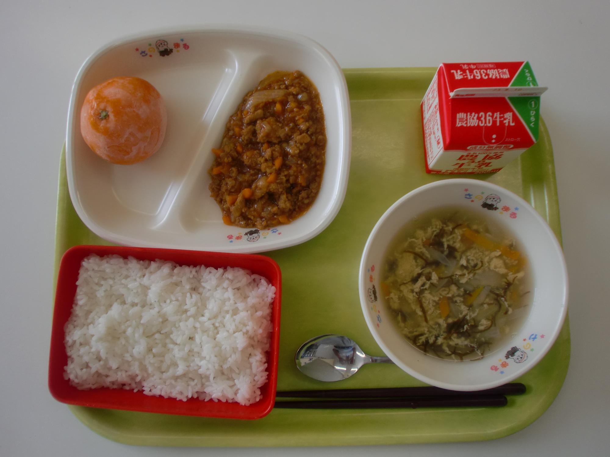 令和5年8月30日北部学校給食センター給食写真