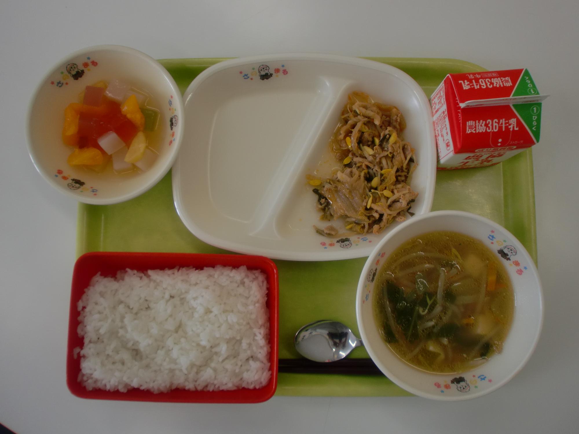 令和5年9月25日北部学校給食センター給食写真