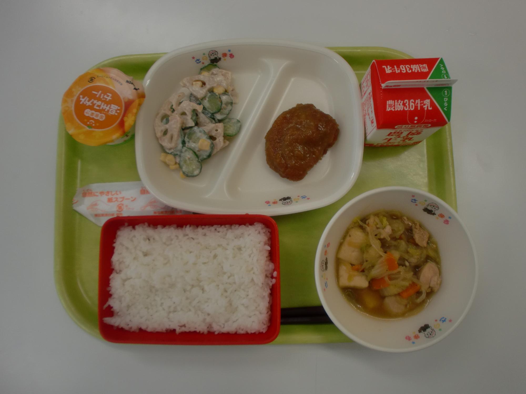 令和5年10月25日北部学校給食センター給食写真