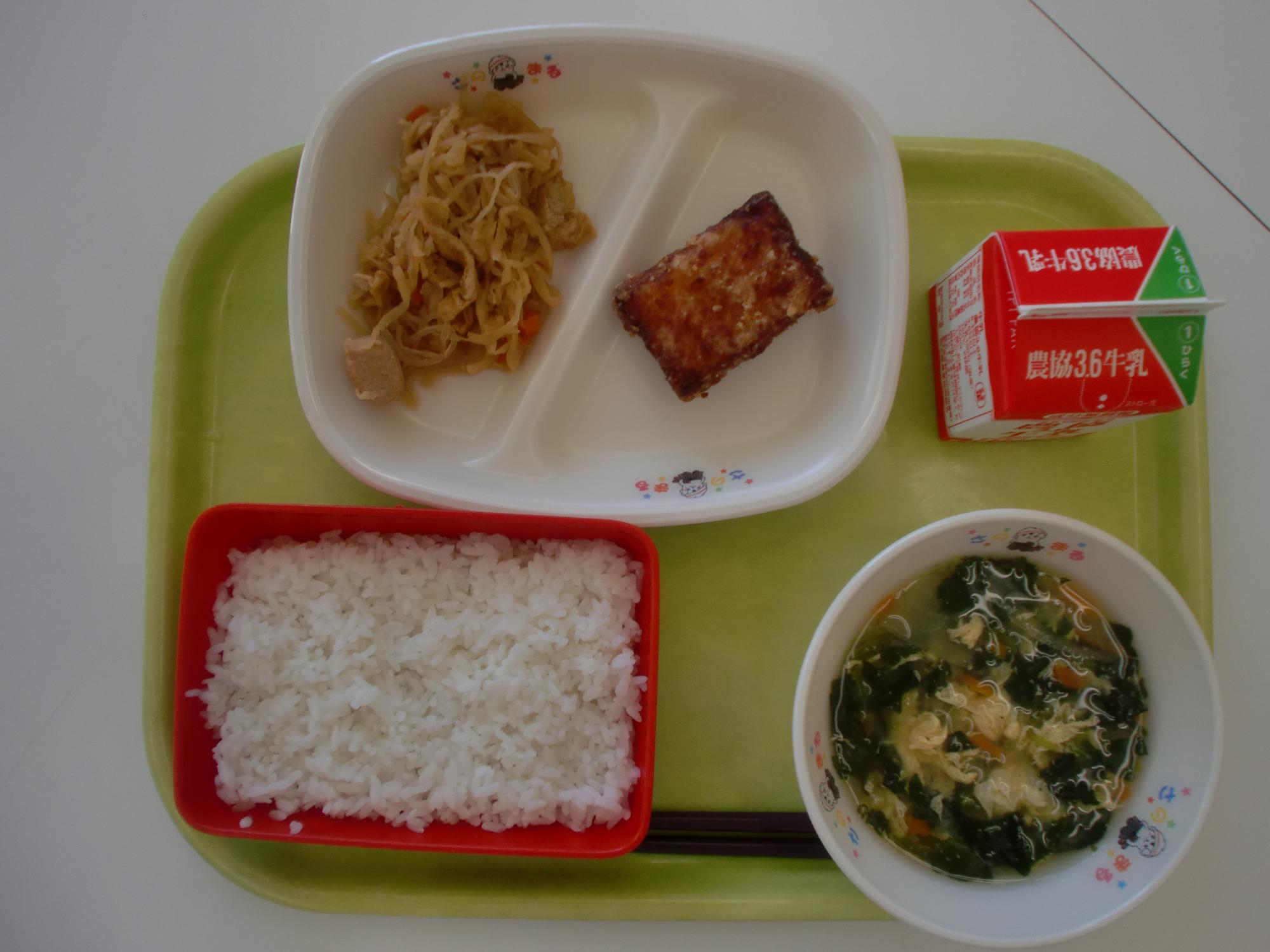 令和5年10月30日北部学校給食センター給食写真