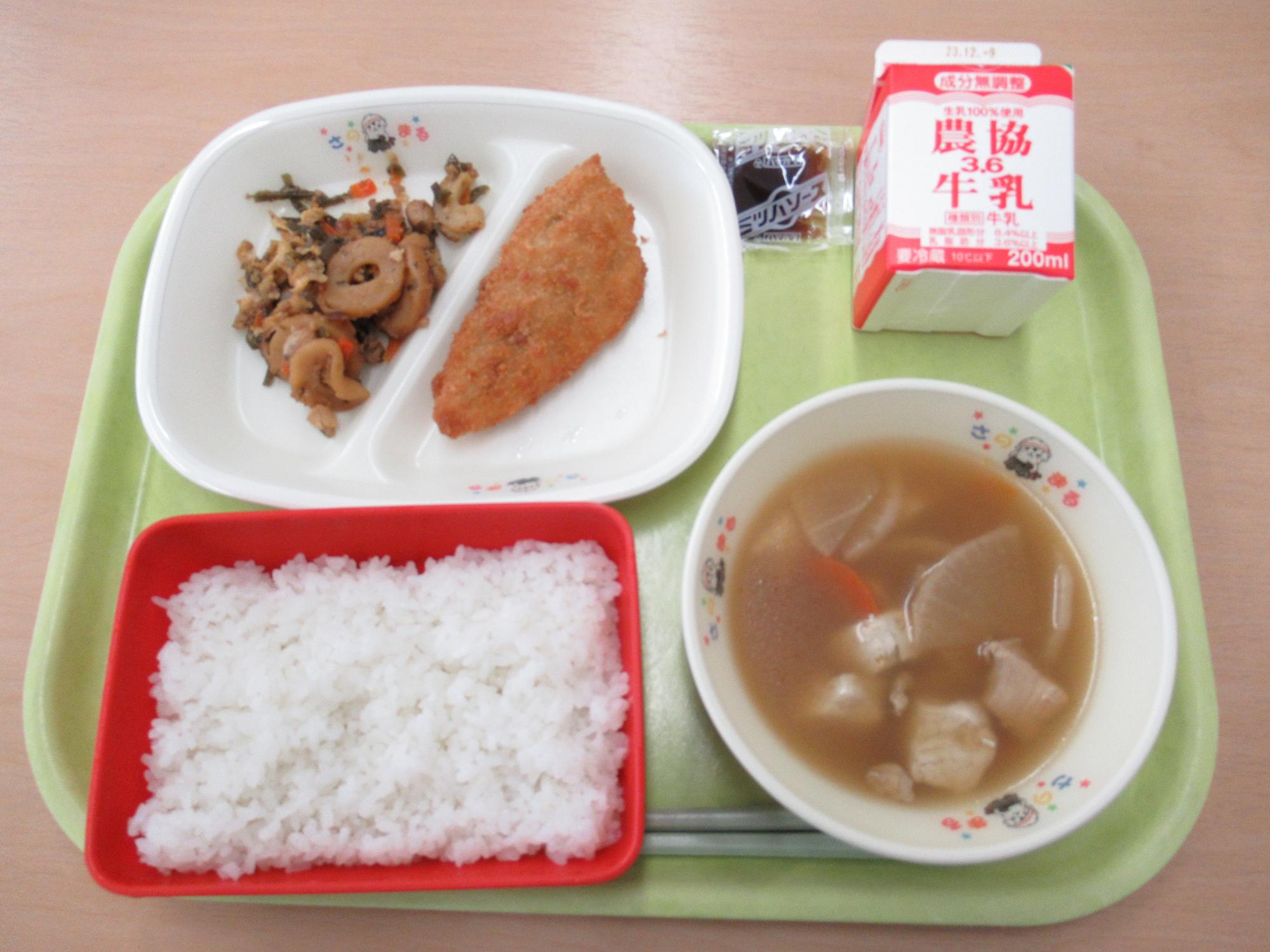 令和5年11月28日南部学校給食センター給食写真