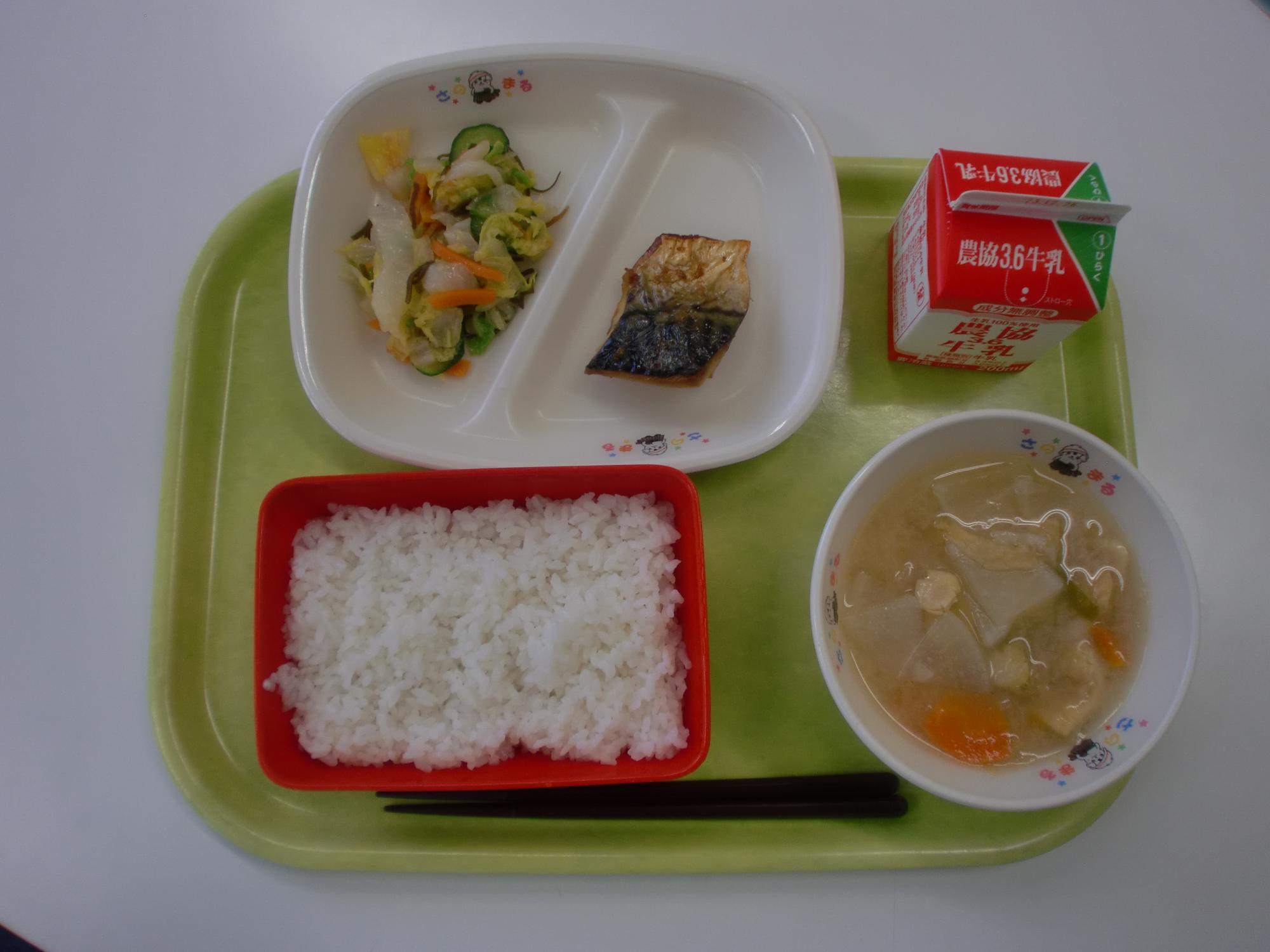 令和5年12月15日北部学校給食センター給食写真