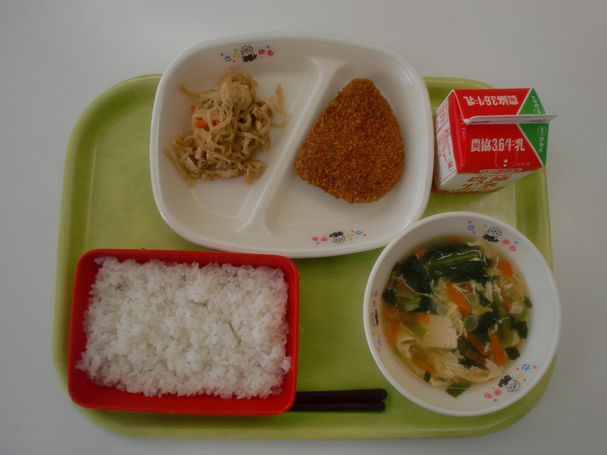 令和5年12月22日北部学校給食センター給食写真