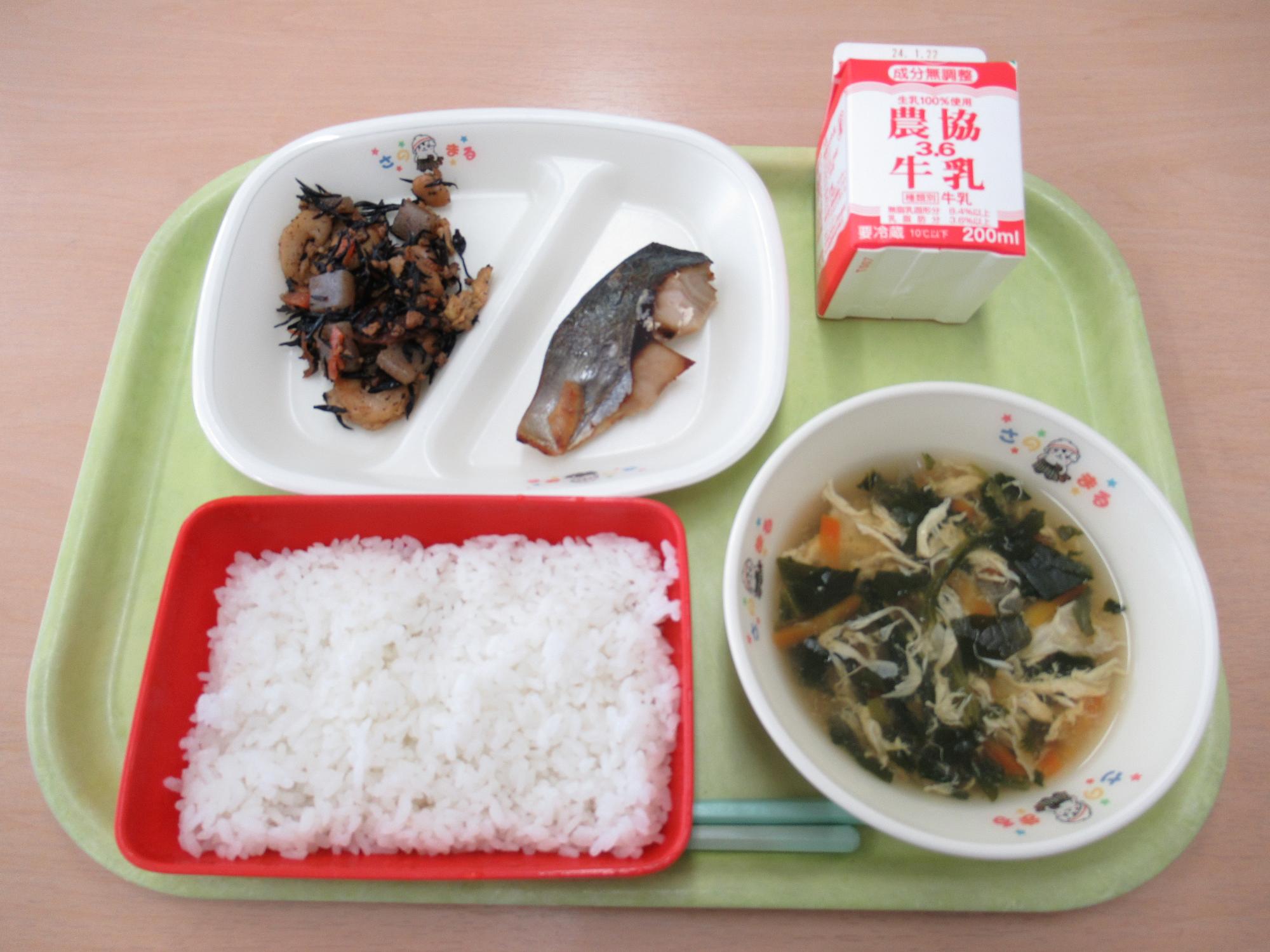 令和6年1月11日南部学校給食センター給食写真