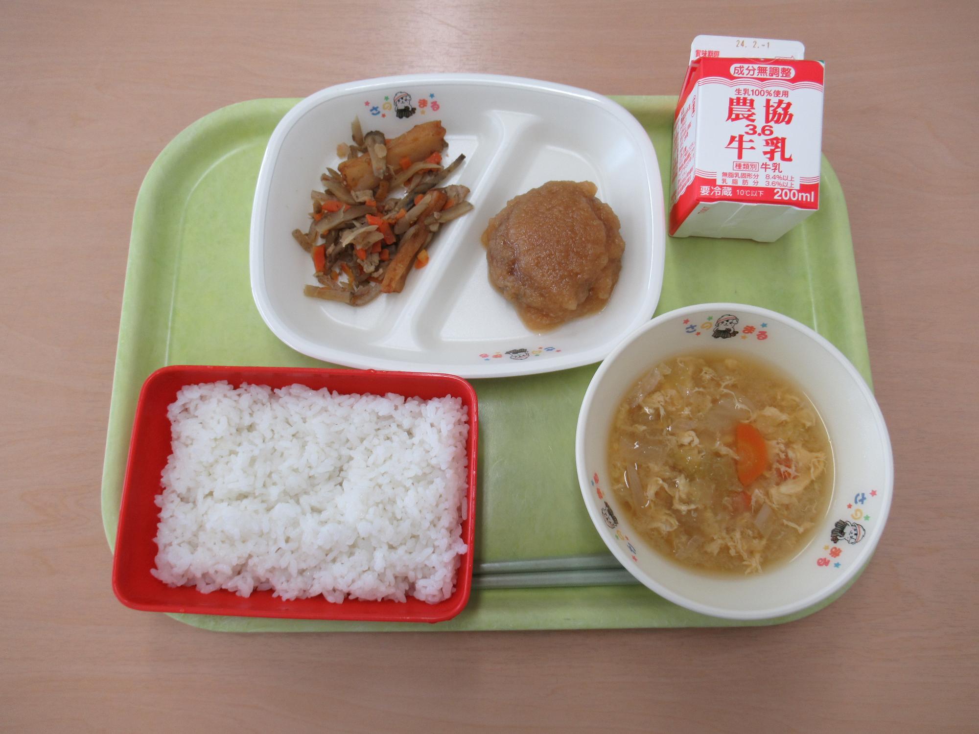 令和6年1月22日南部学校給食センター給食写真