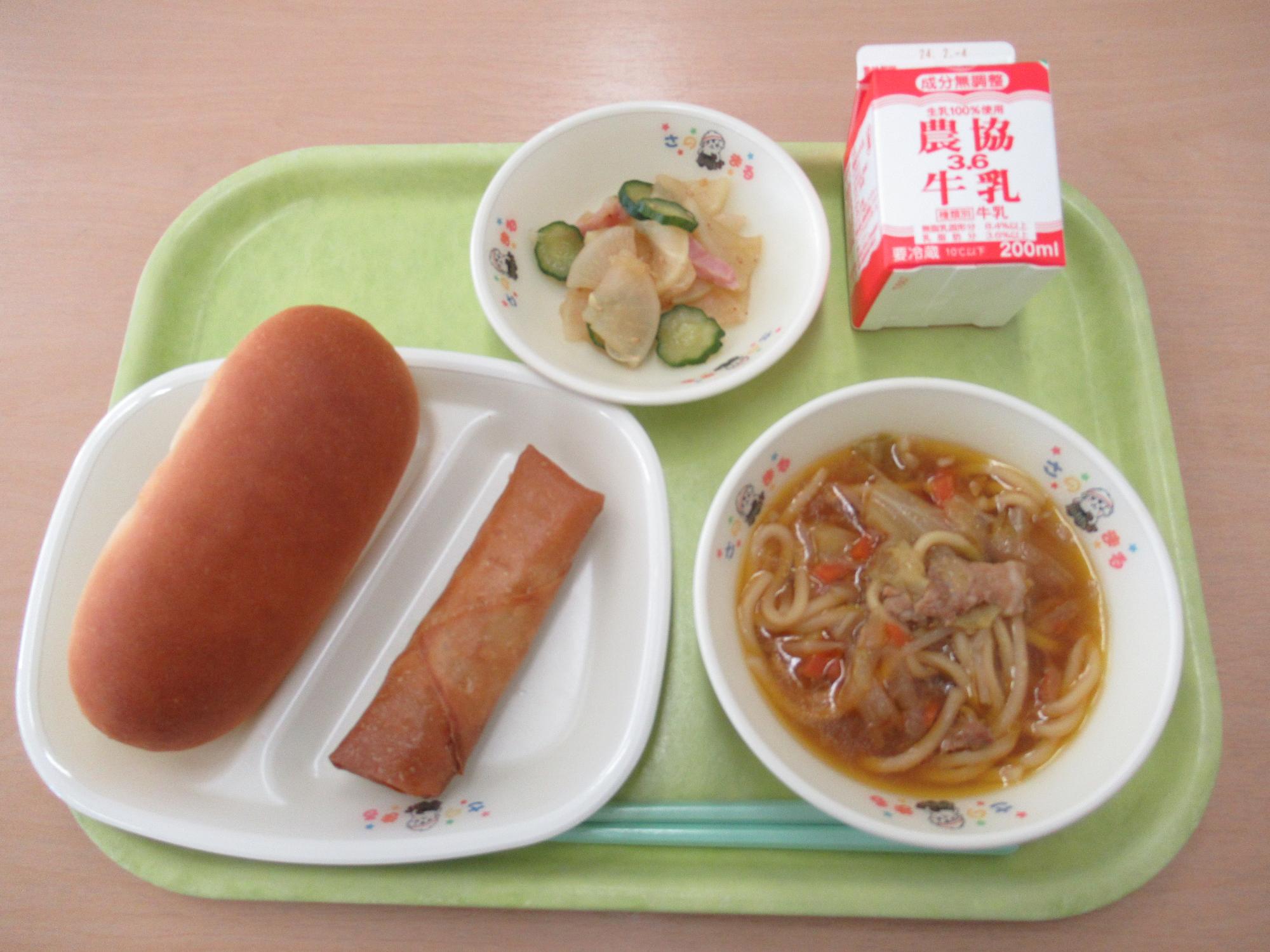 令和6年1月24日南部学校給食センター給食写真