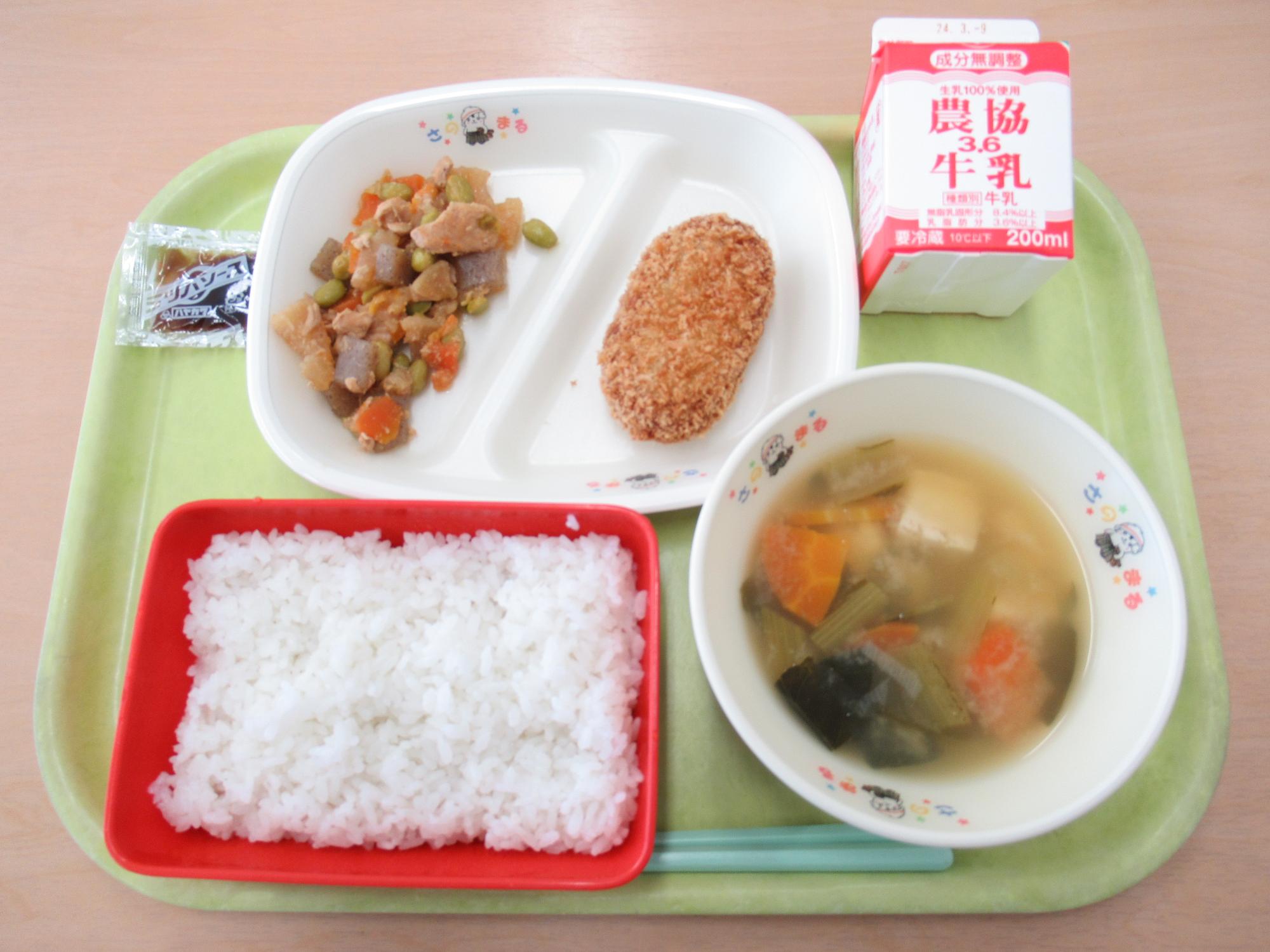 令和6年2月27日南部学校給食センター給食写真