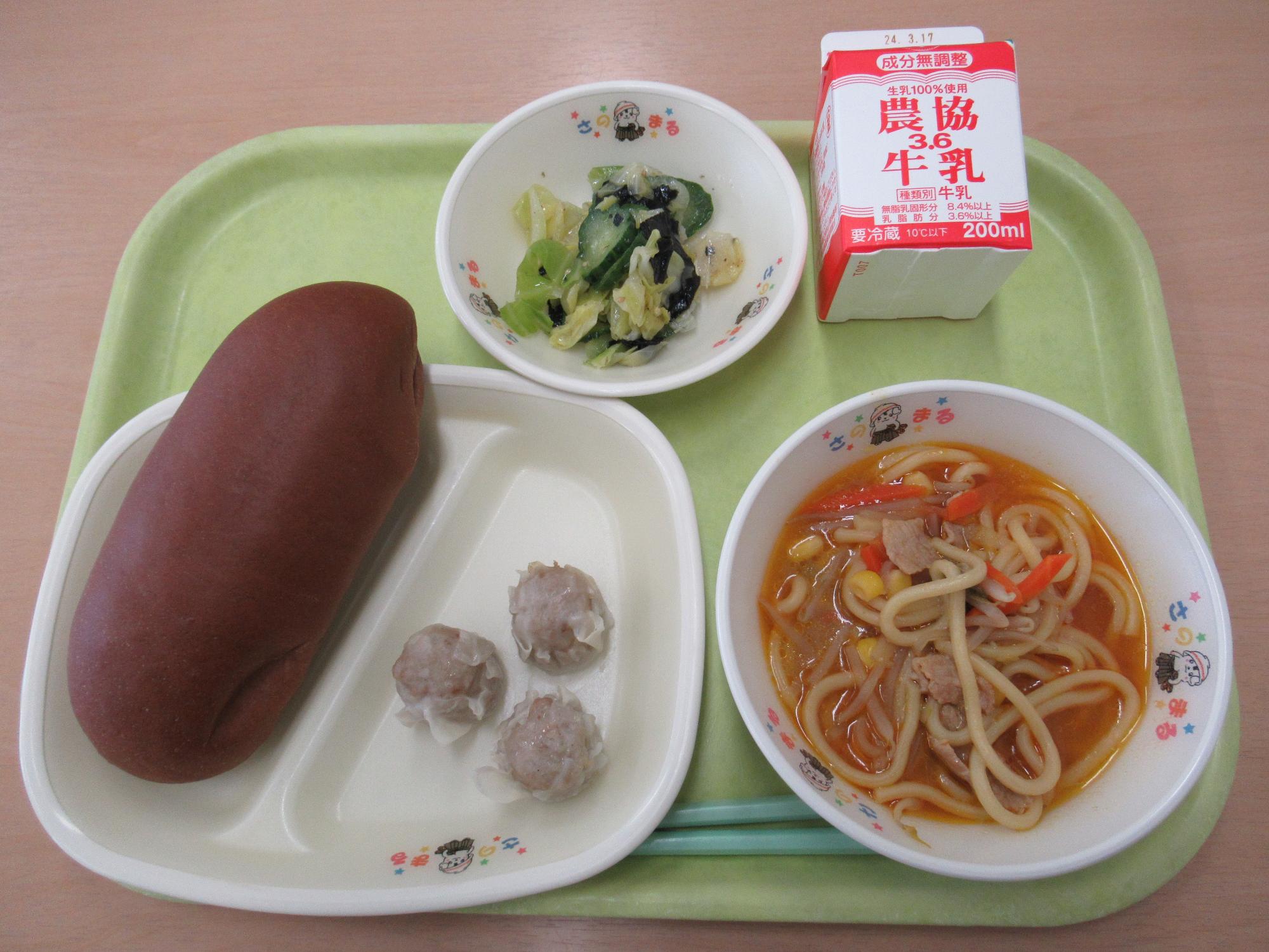 令和6年3月6日南部学校給食センター給食写真