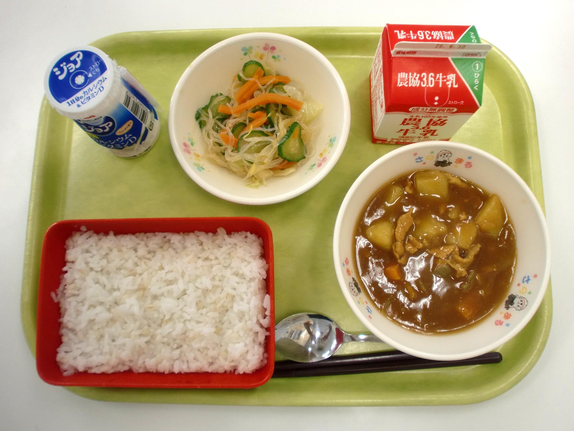 令和8年6月19日北部学校給食センター給食写真