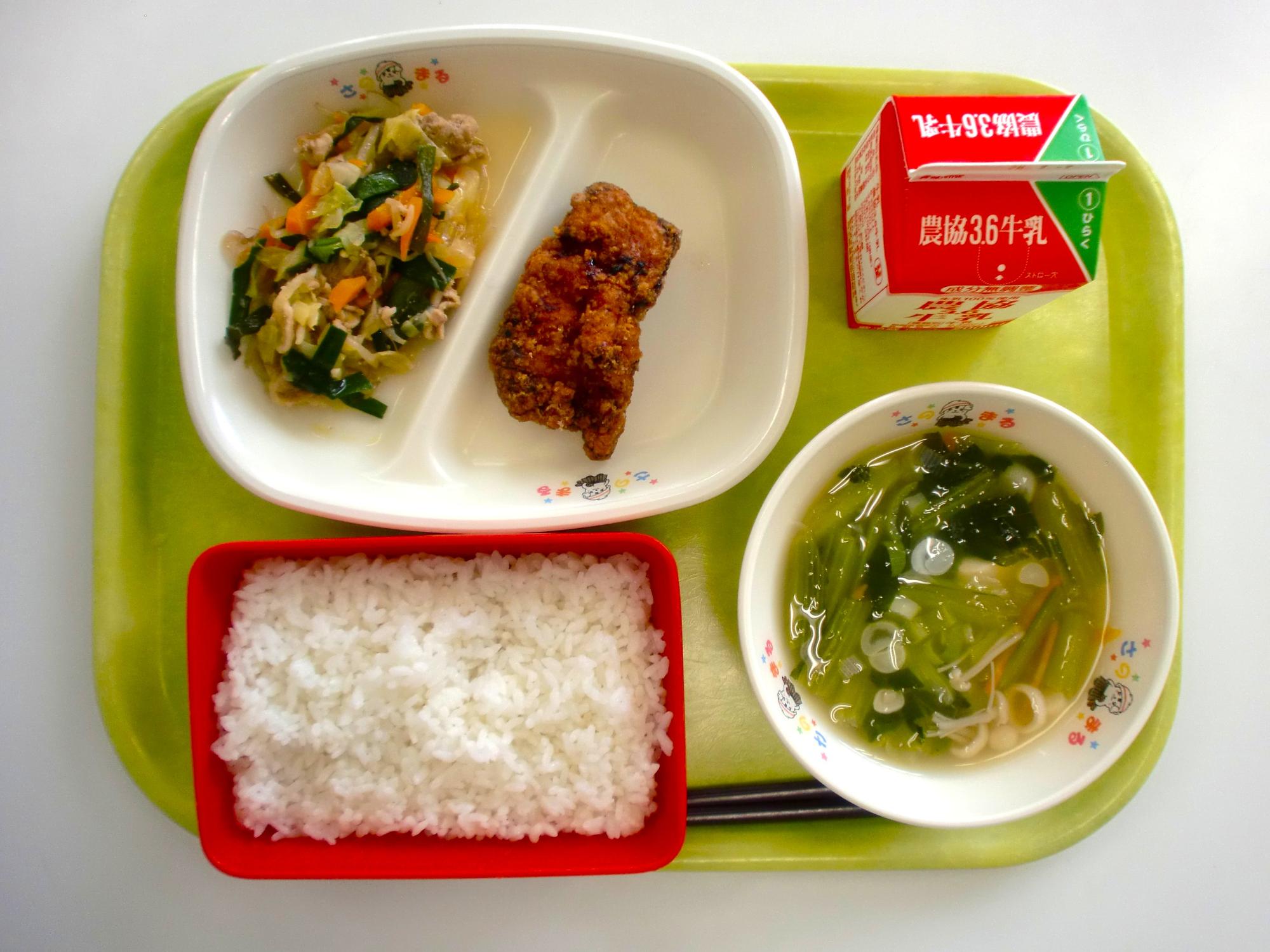 令和8年6月26日北部学校給食センター給食写真