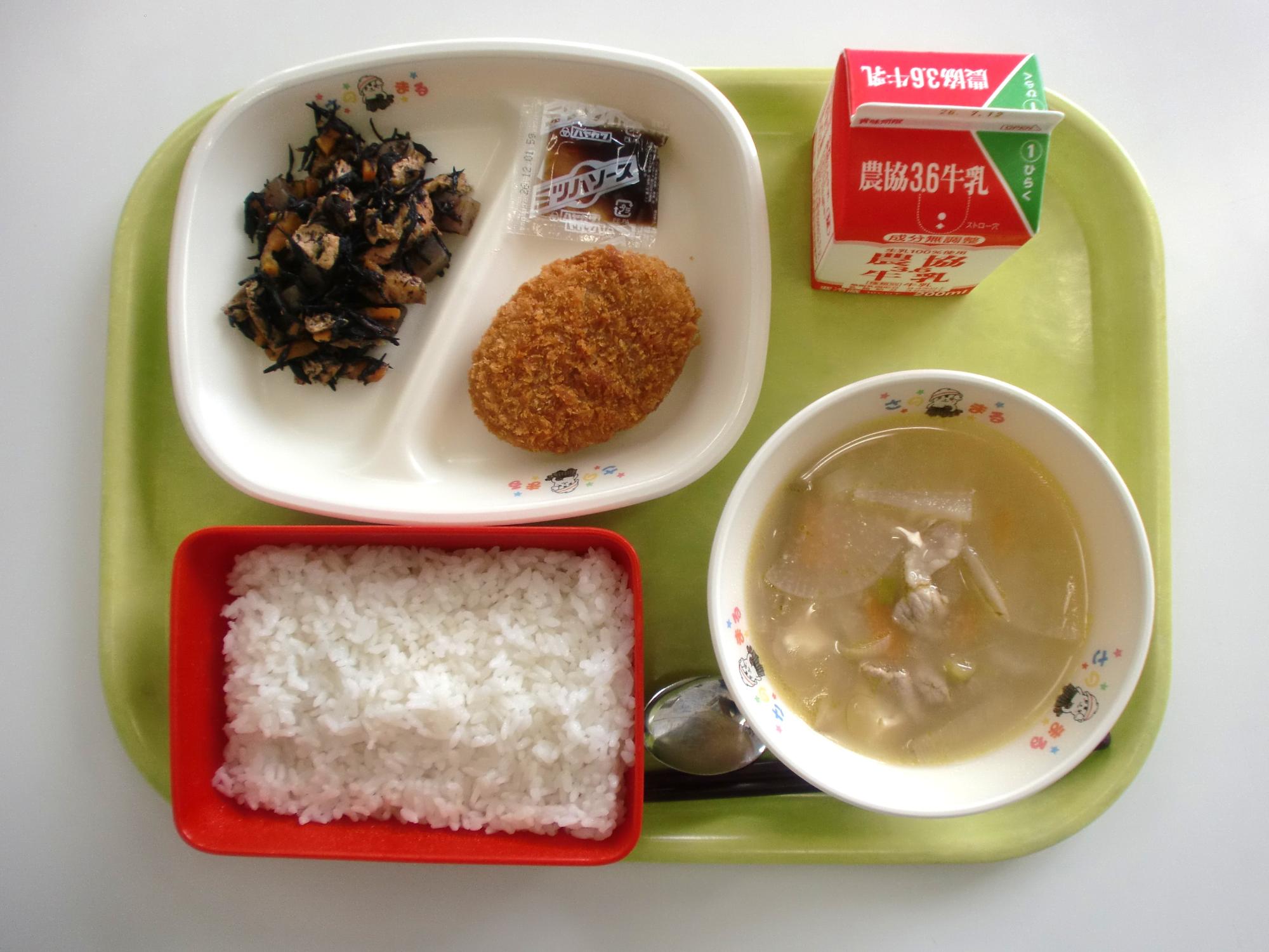 令和8年7月1日北部学校給食センター給食写真