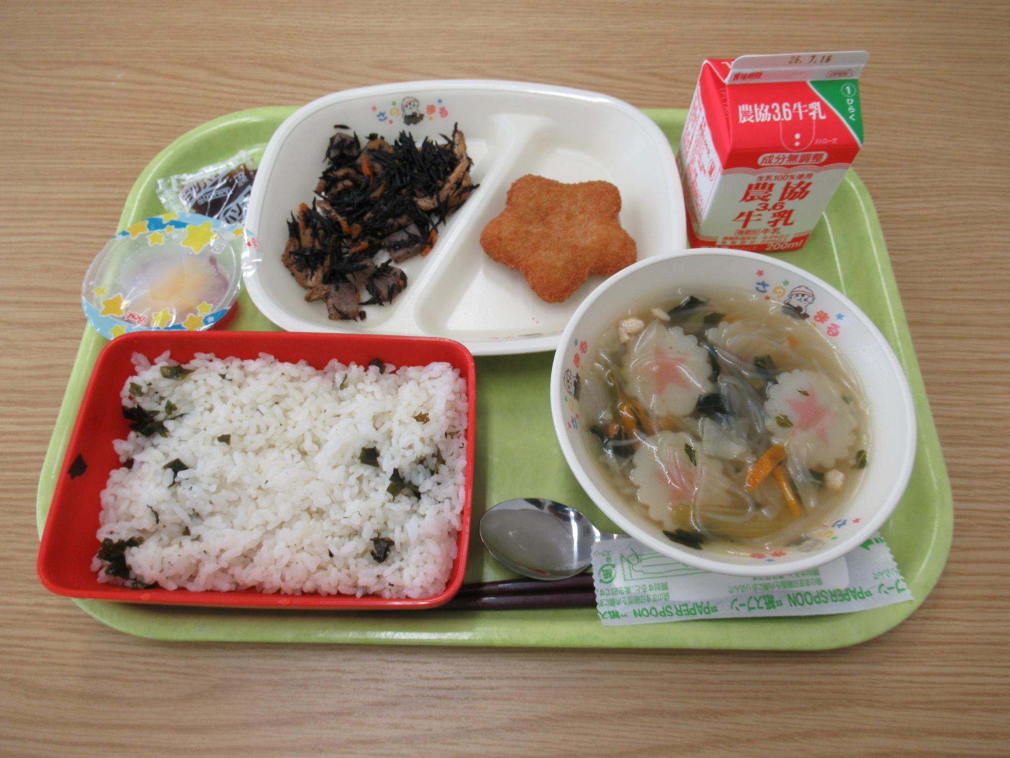 令和8年7月6日南部学校給食センター給食写真