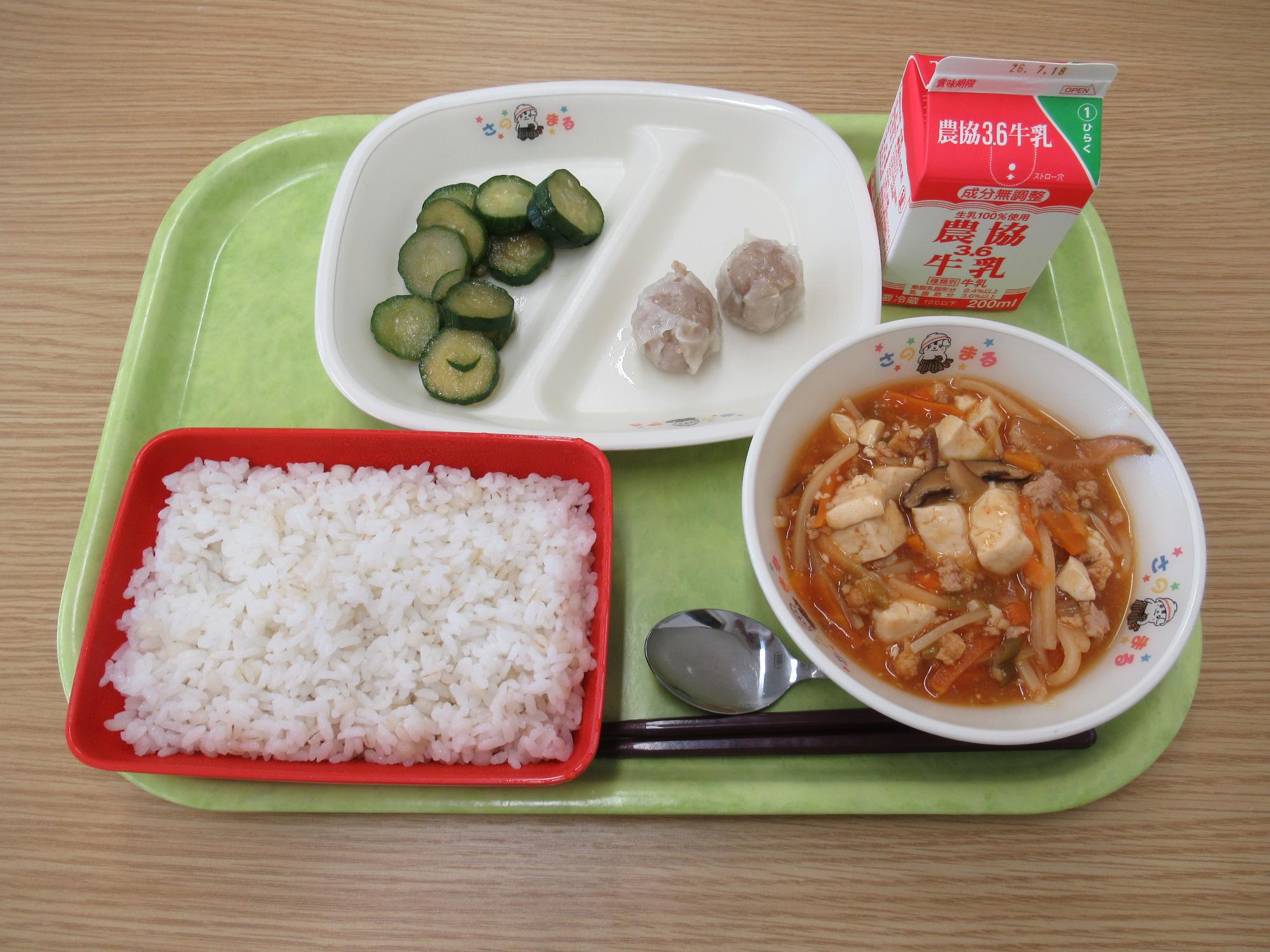 令和8年7月7日南部学校給食センター給食写真