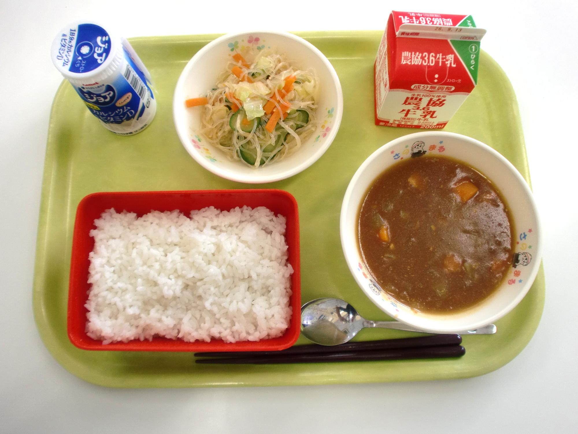 令和8年9月2日北部学校給食センター給食写真