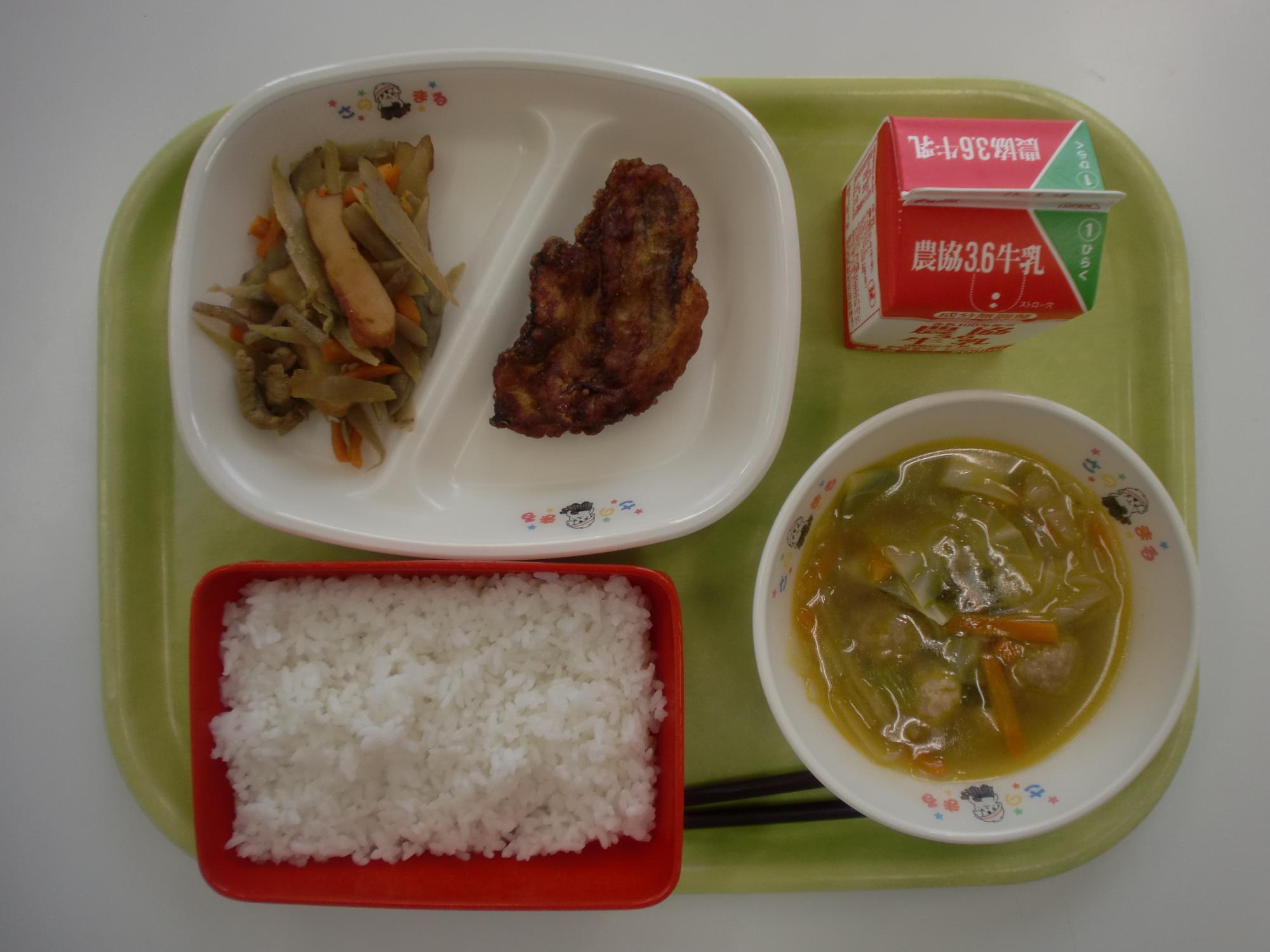 令和7年4月25日北部学校給食センター給食写真