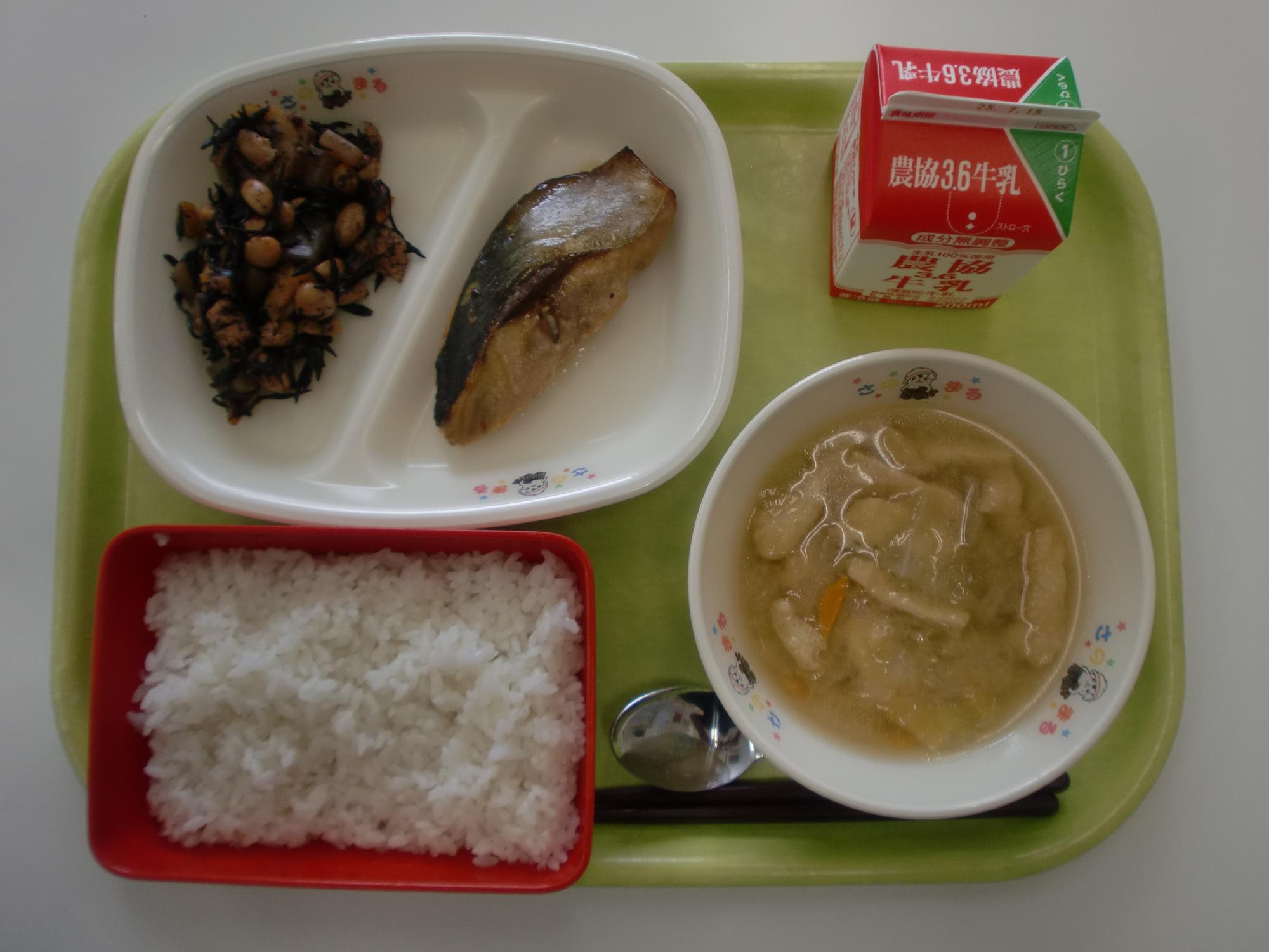 令和7年7月4日北部学校給食センター給食写真