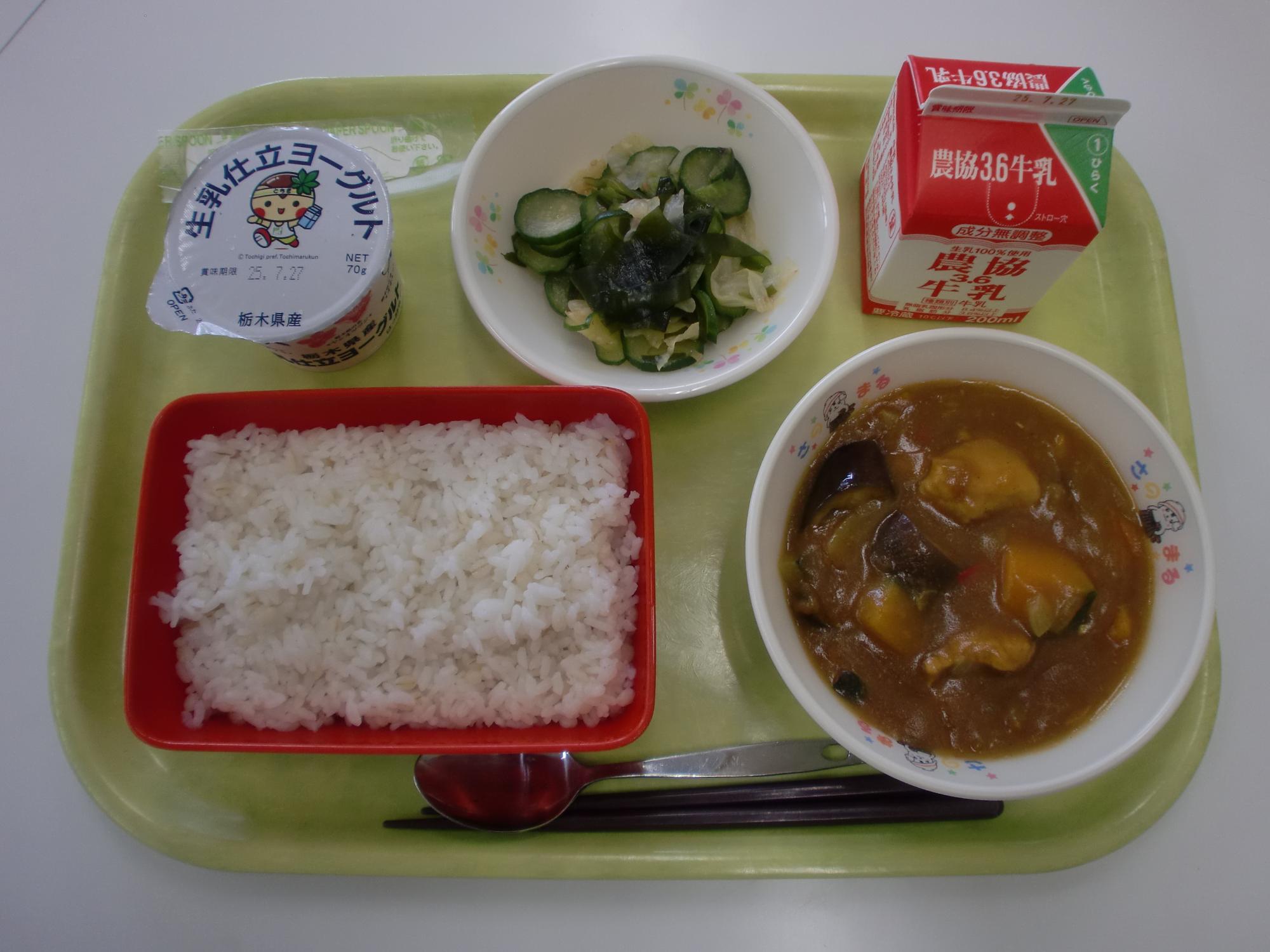 令和7年7月16日北部学校給食センター給食写真