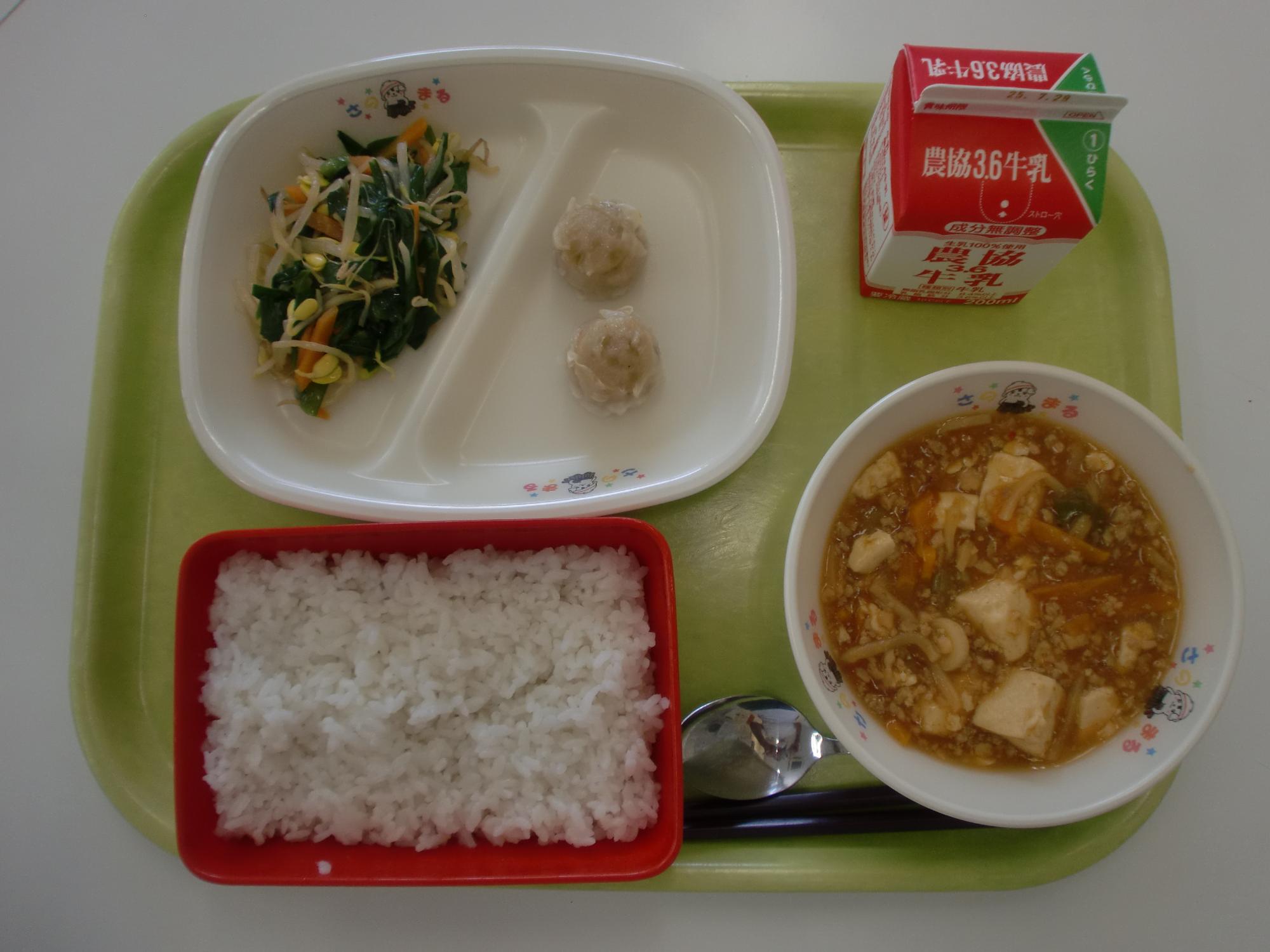 令和7年7月18日北部学校給食センター給食写真