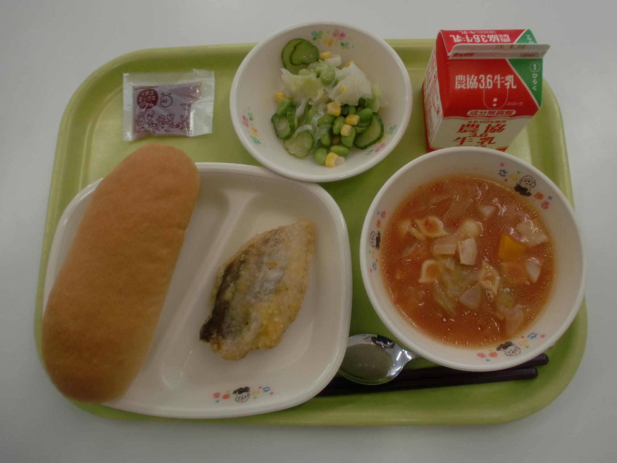 令和7年9月9日北部学校給食センター給食写真