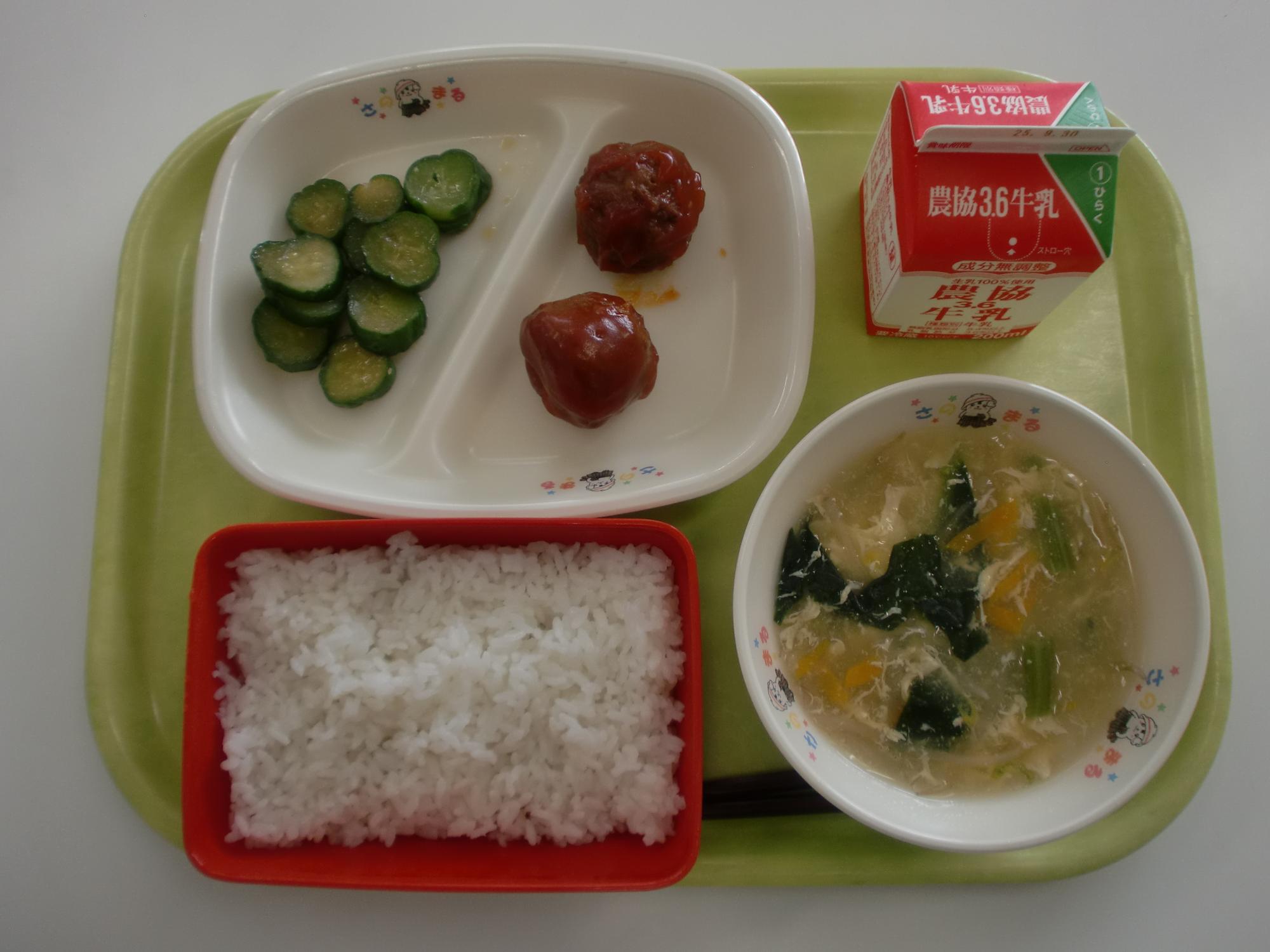 令和7年9月19日北部学校給食センター給食写真