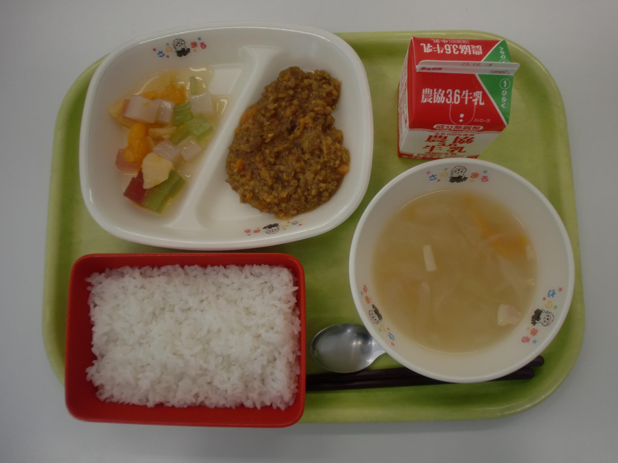 令和7年9月29日北部学校給食センター給食写真
