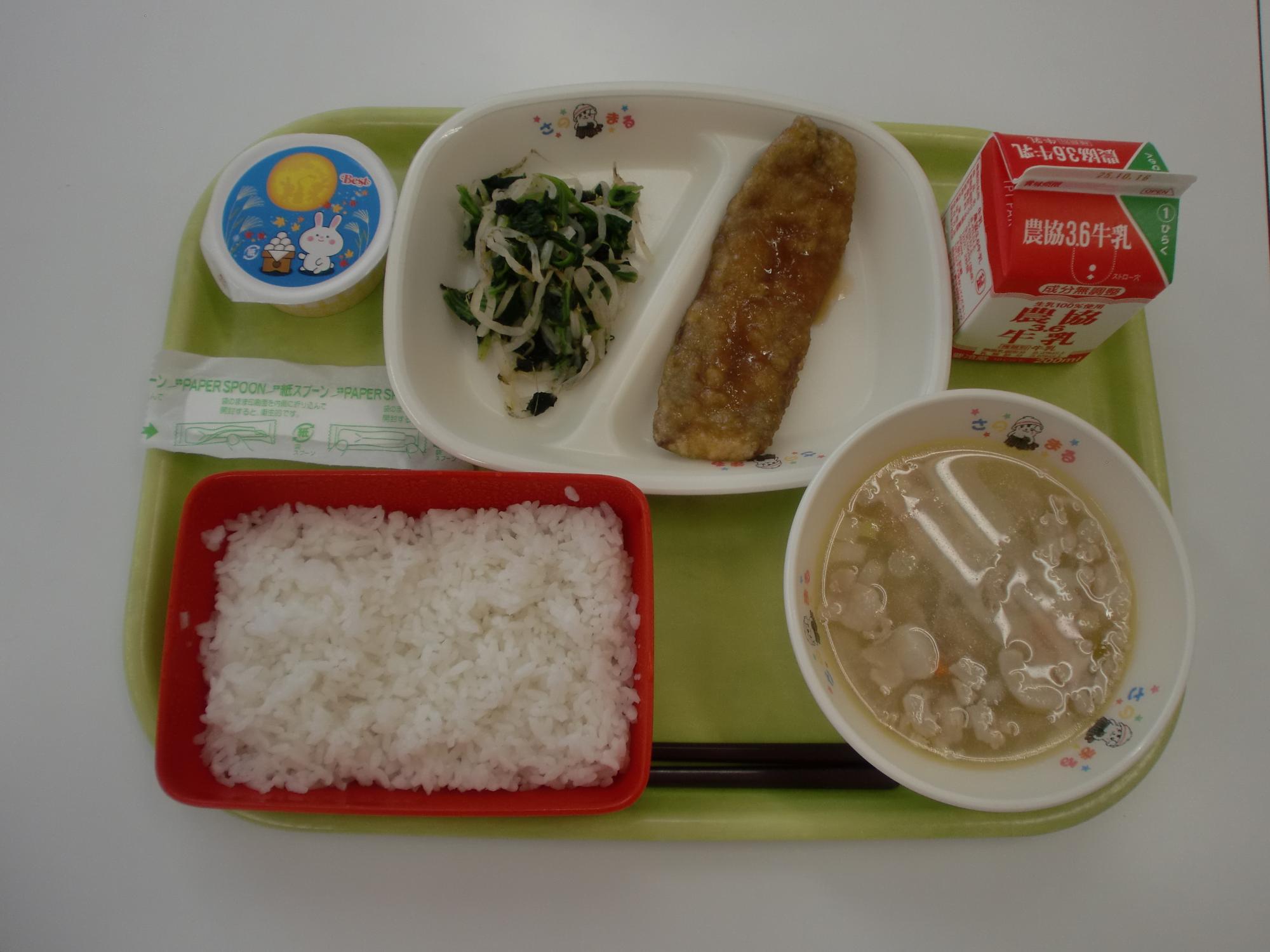 令和7年10月6日北部学校給食センター給食写真