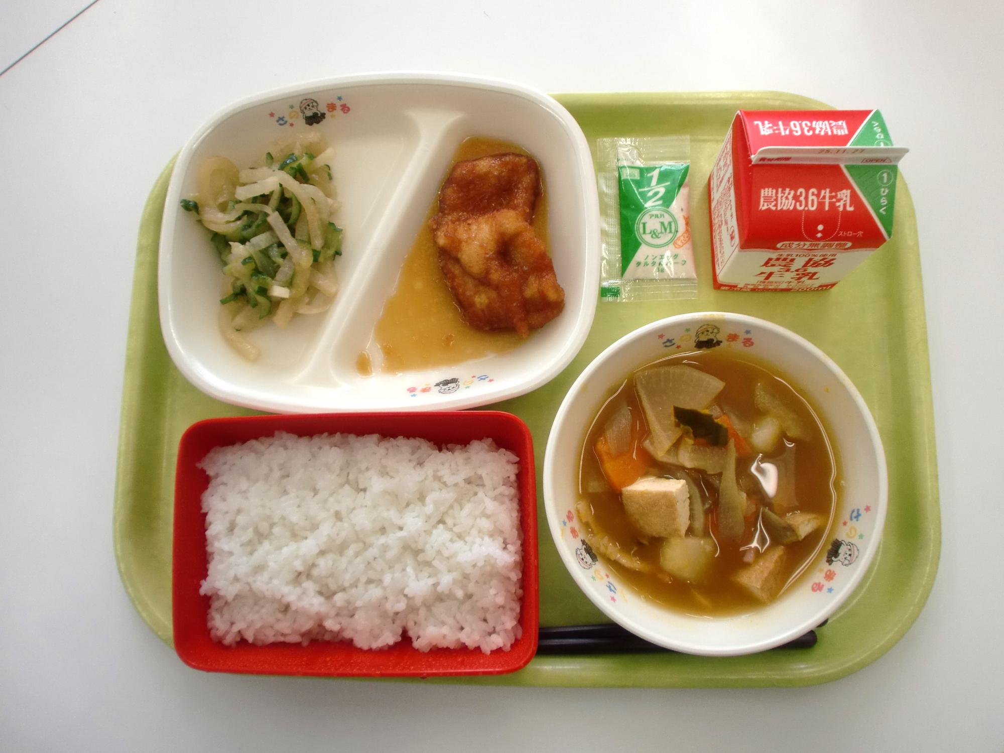 令和7年11月17日北部学校給食センター給食写真